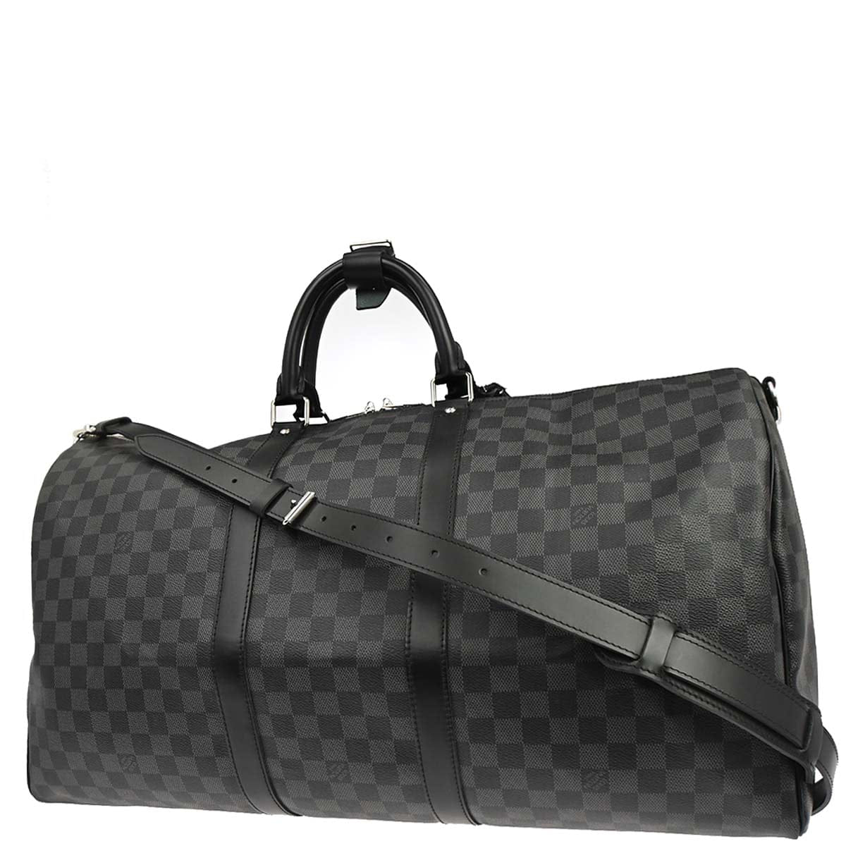 Louis Vuitton 2014 Damier Graphite Keepall Bandouliere 55 Duffle N41413