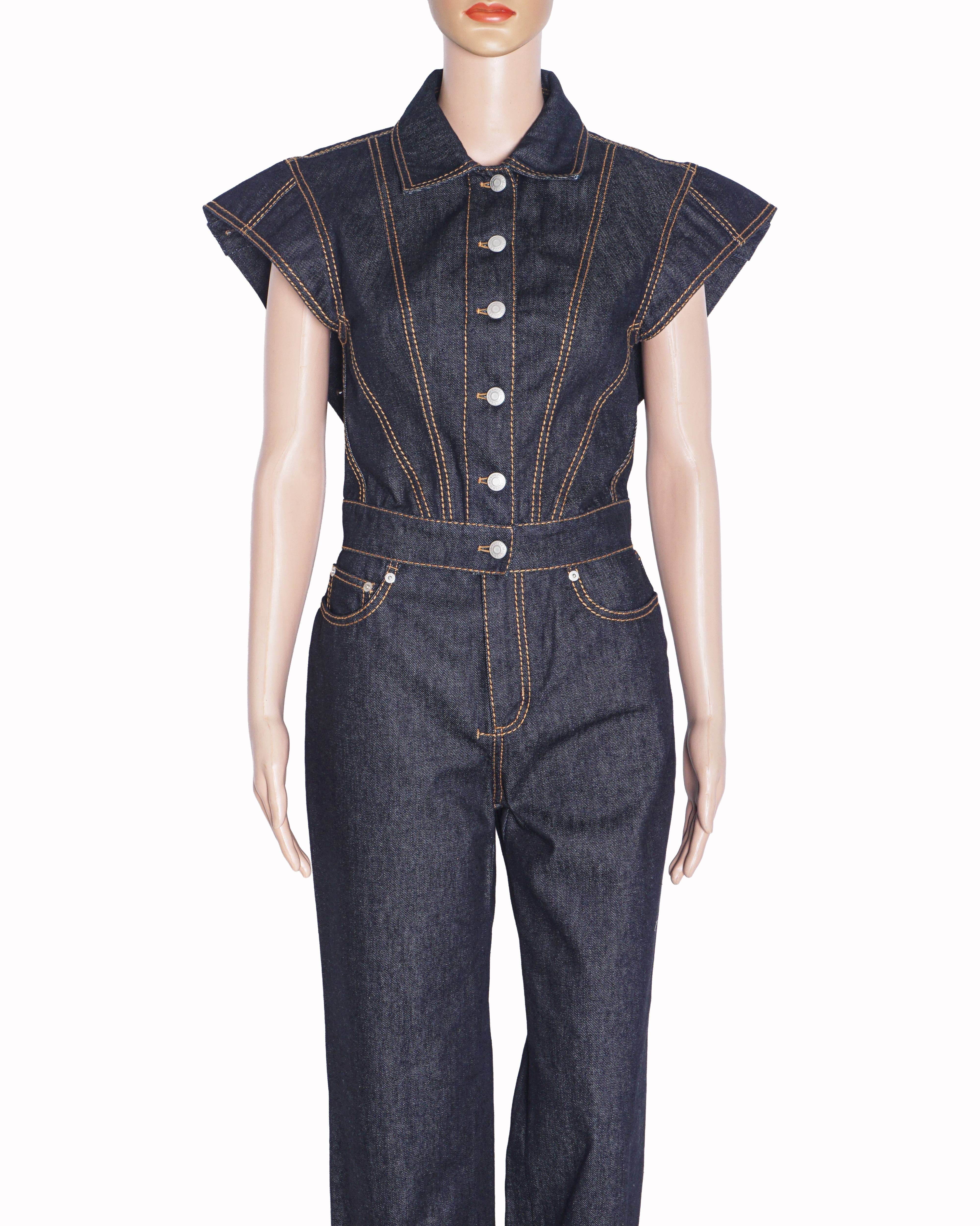 Alexander McQueen Short - Sleeve Denim Jacket
