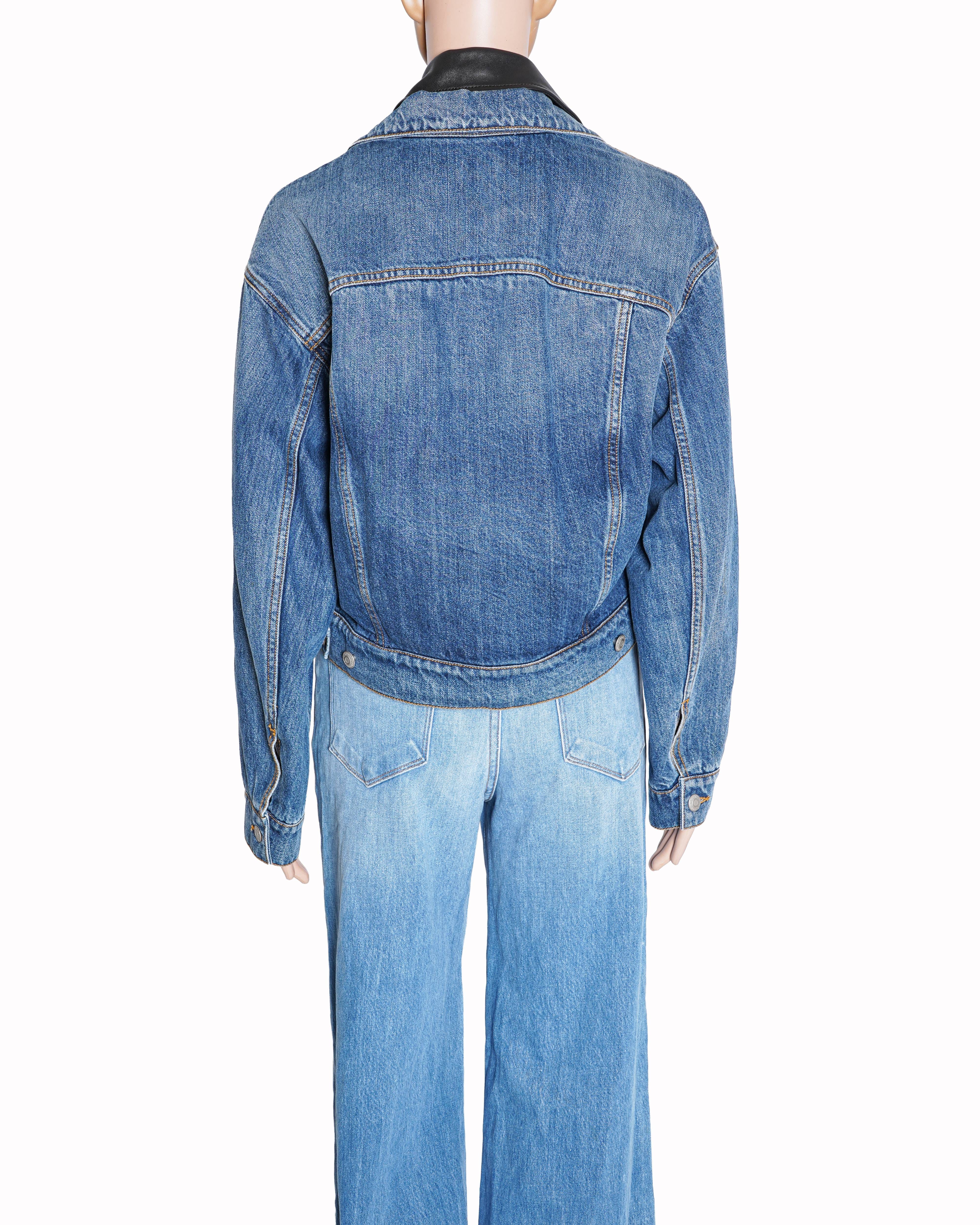 Alexander McQueen Hybrid Aviator Denim Jacket