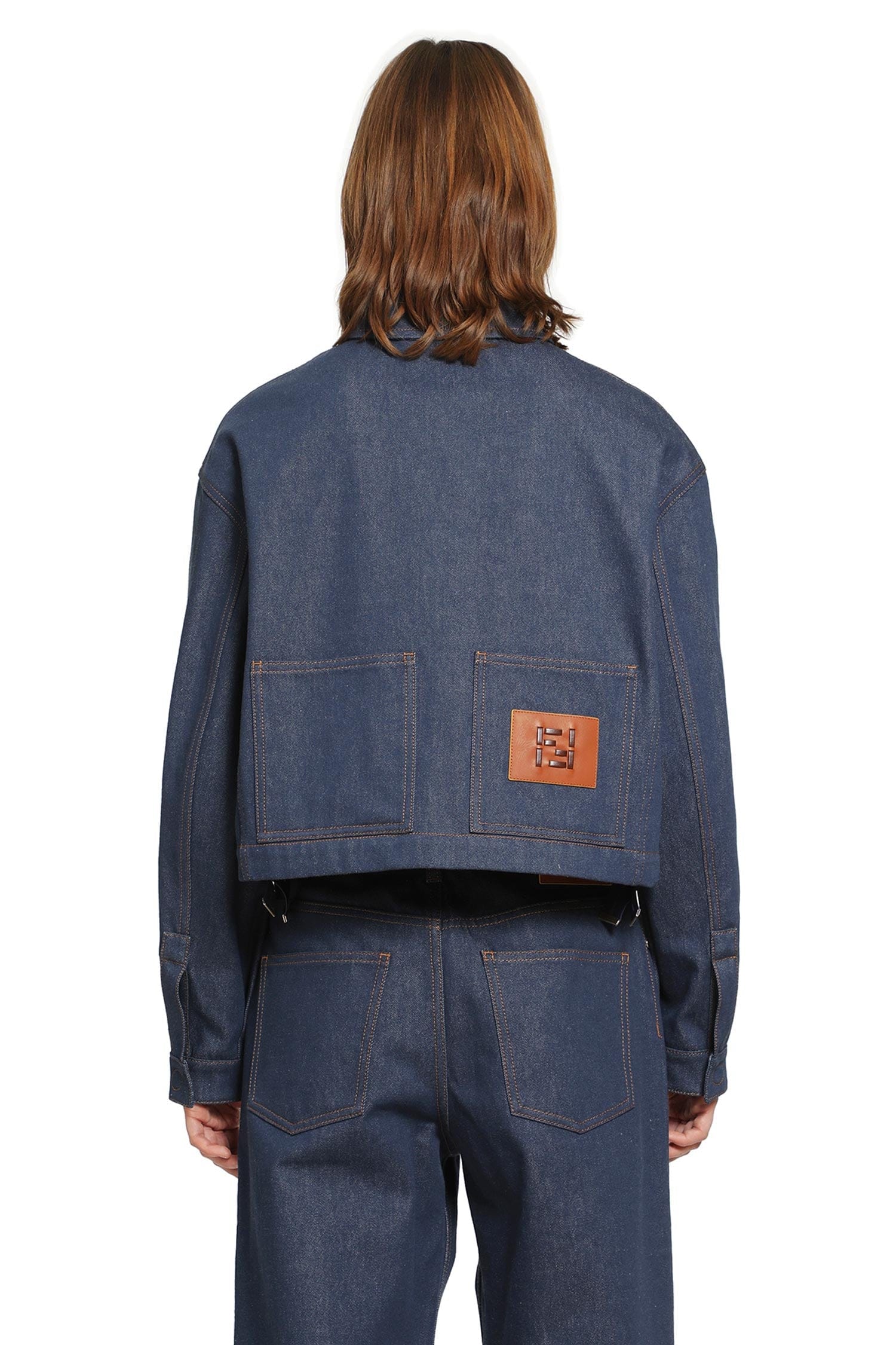 Fendi Cropped Denim Jacket