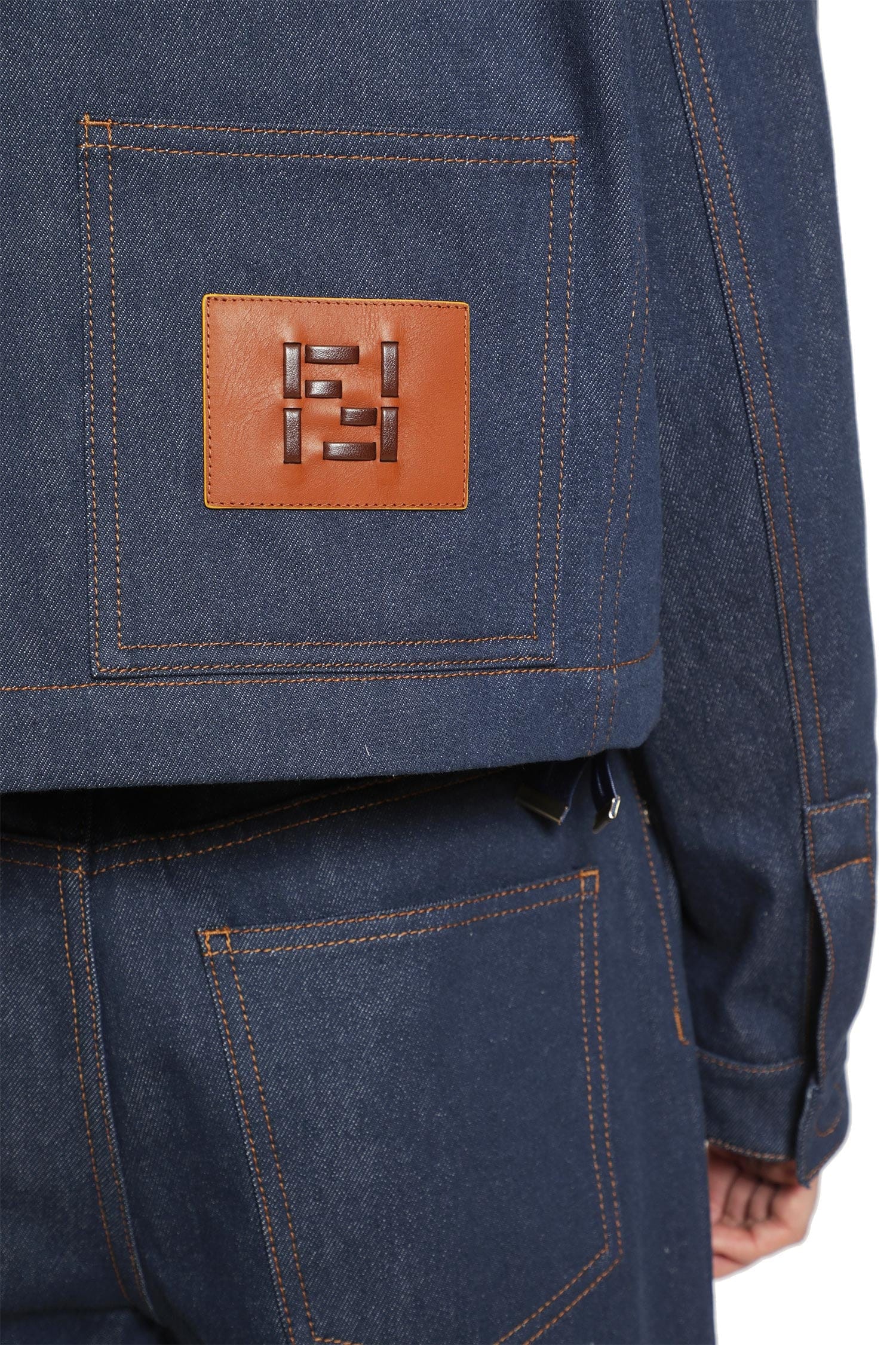 Fendi Cropped Denim Jacket
