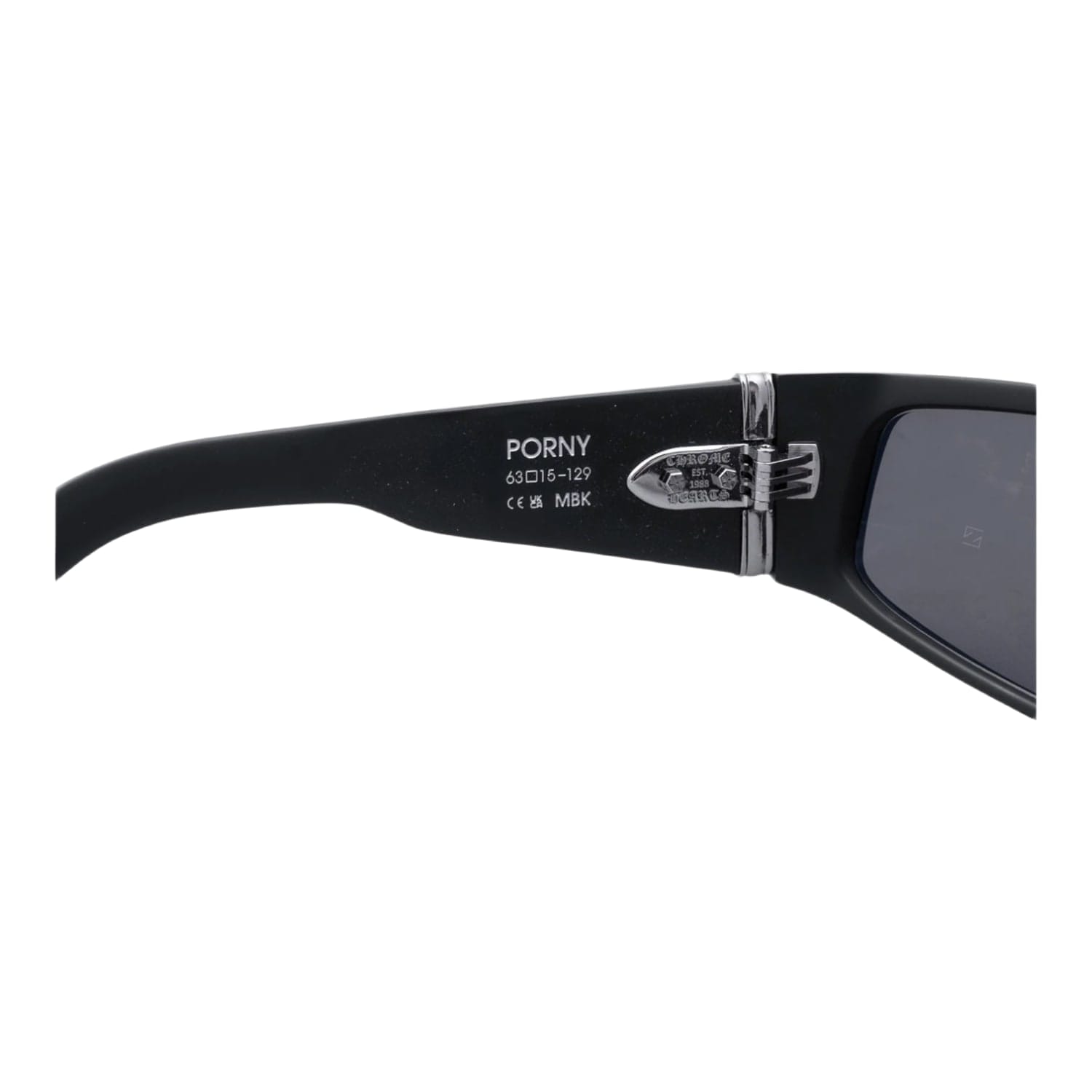Chrome Hearts Porny Matte Black/Silver Sunglasses