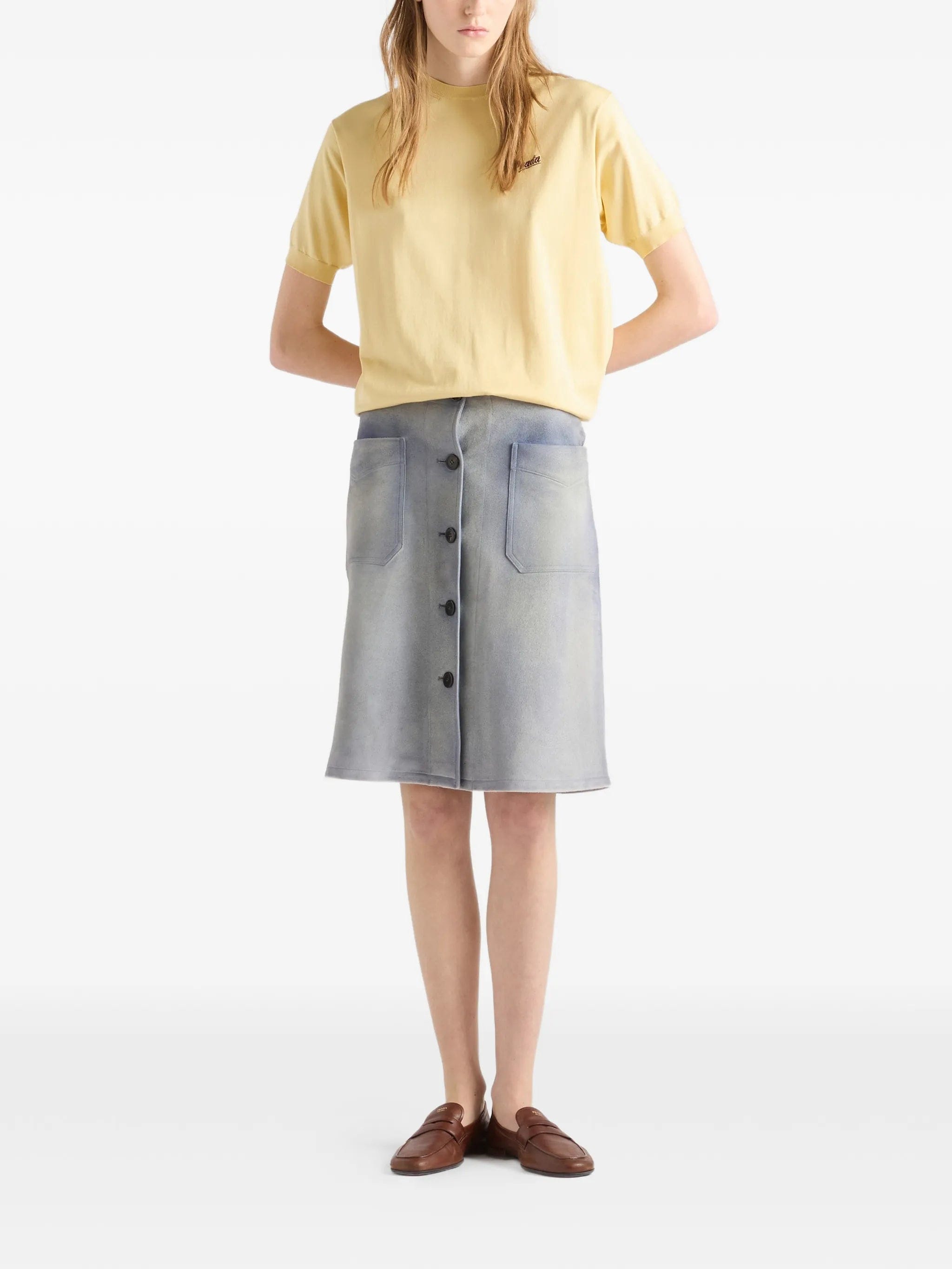 Prada silk crew - neck sweater