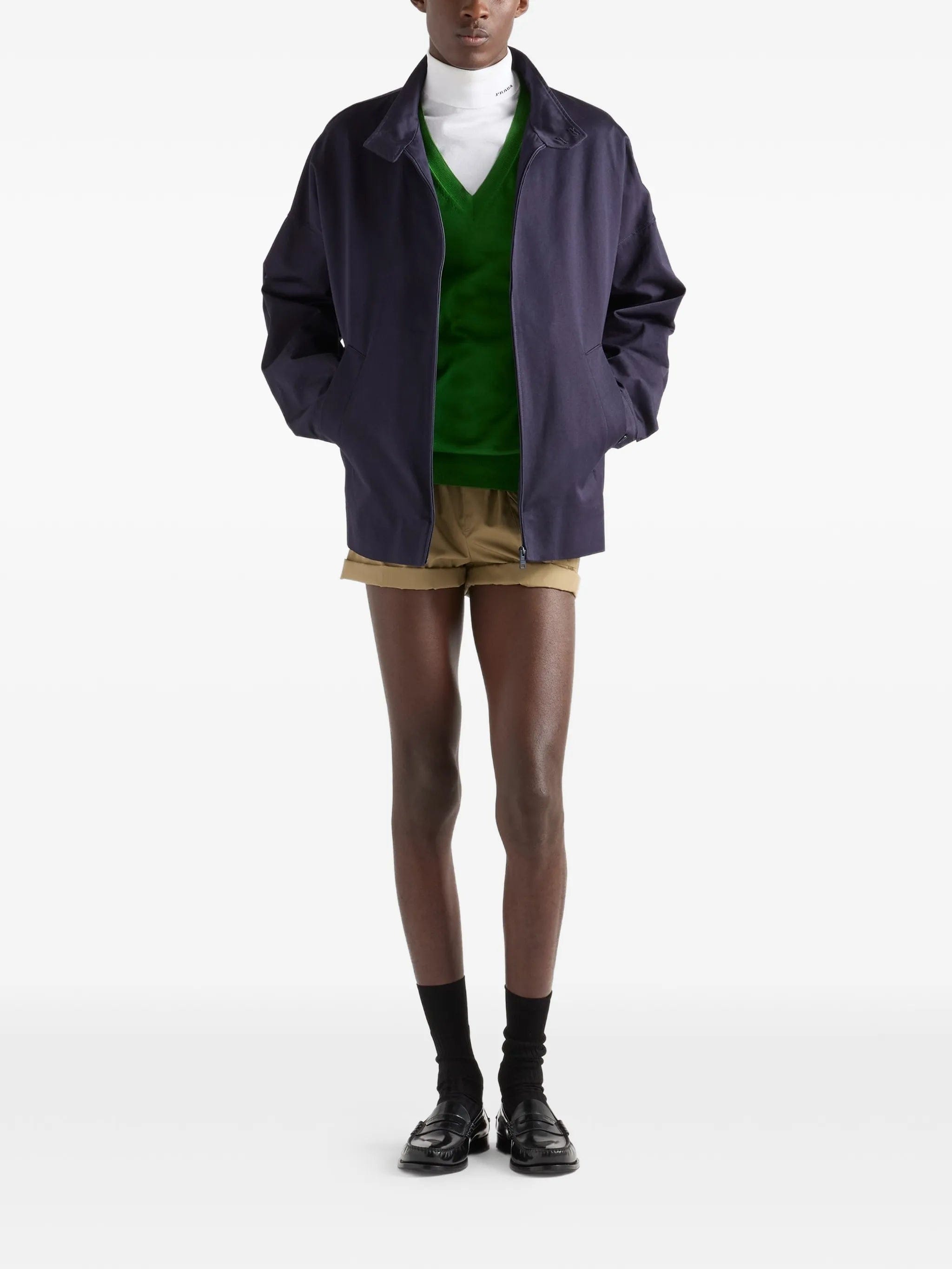 Prada short - sleeve turtleneck sweater
