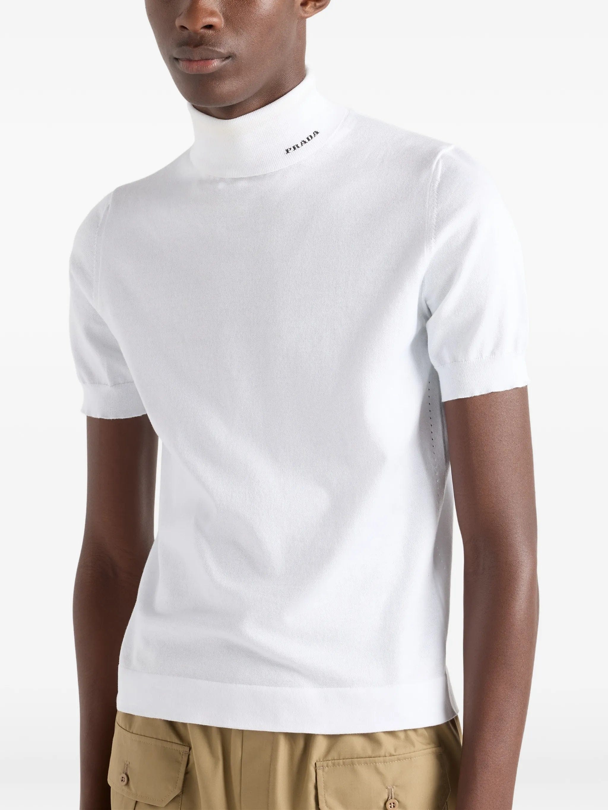 Prada short - sleeve turtleneck sweater