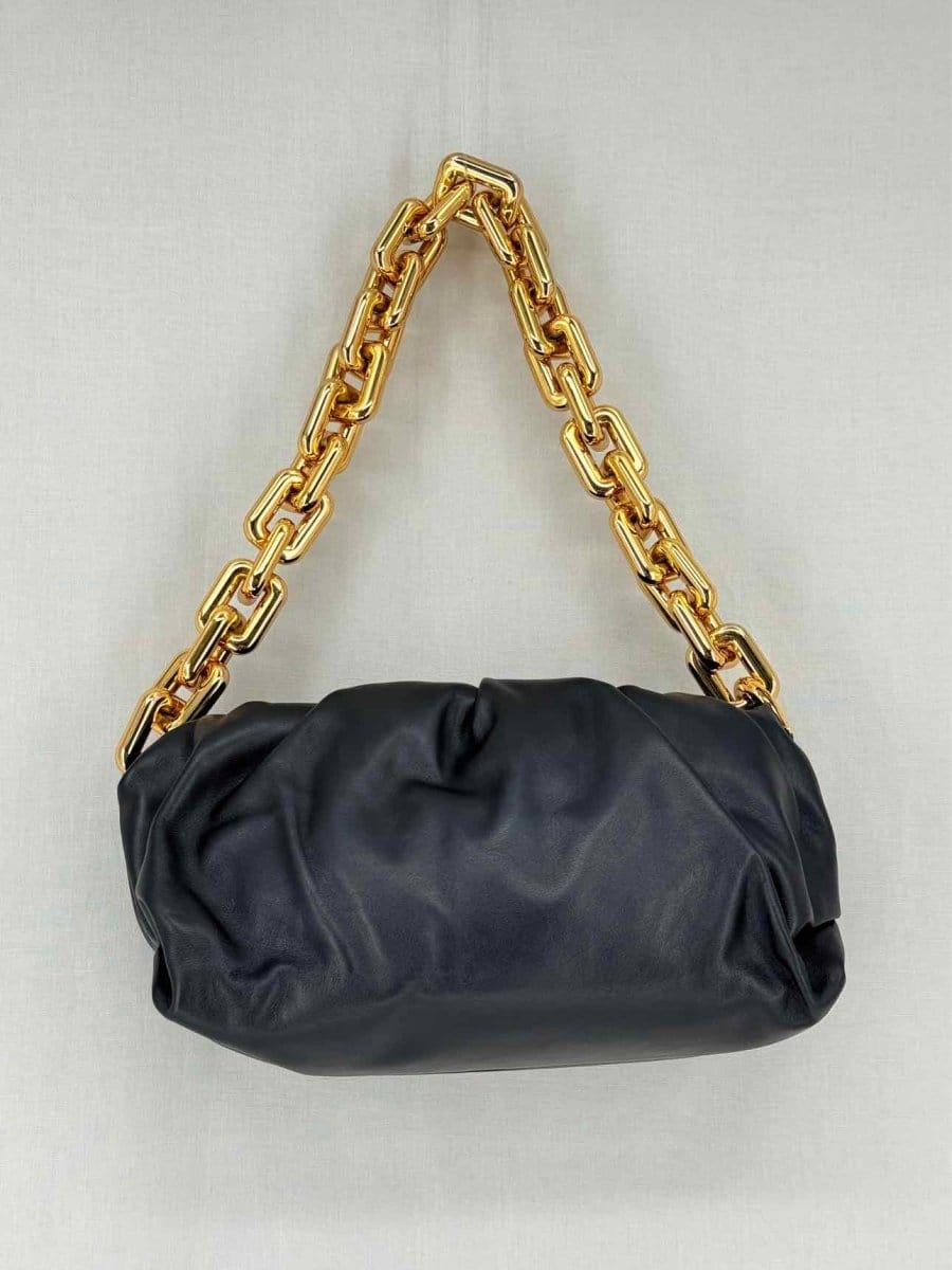 Bottega Veneta The Chain Pouch Black Shoulder Bag