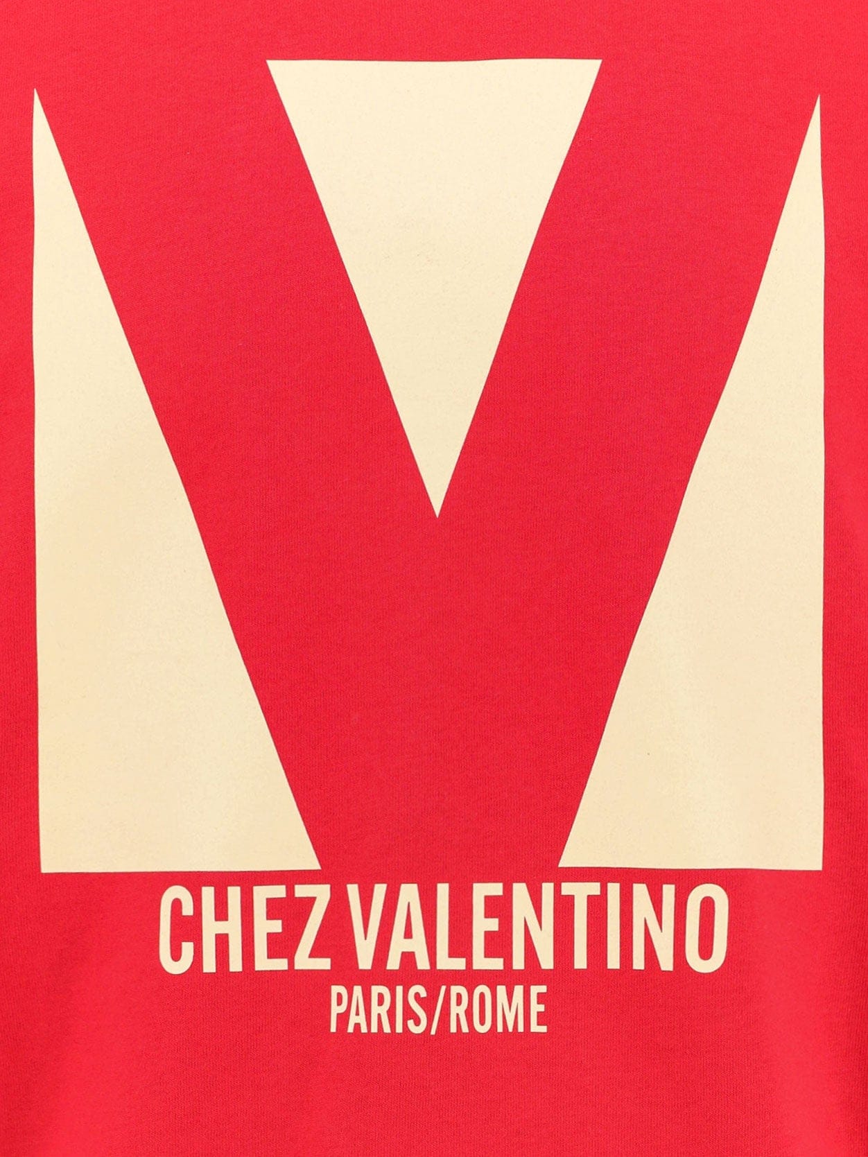 Valentino Cotton t - shirt with chez Valentino print