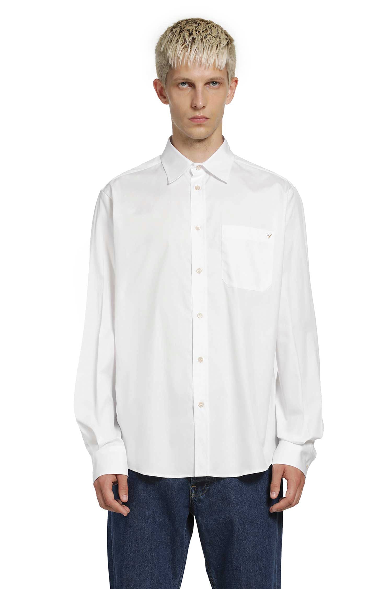 Valentino VGold Oxford Cotton Pocket Shirt