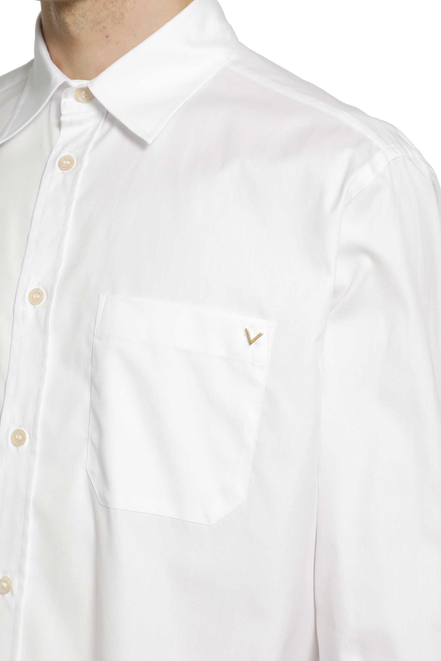 Valentino VGold Oxford Cotton Pocket Shirt