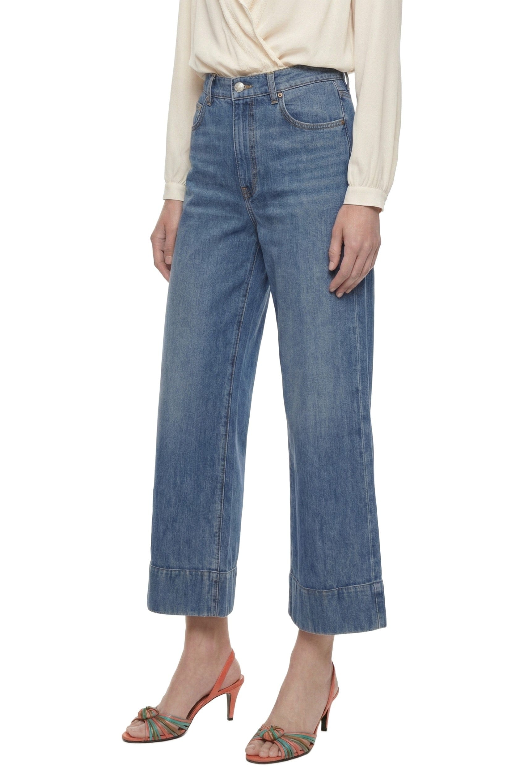 Valentino Cropped Flare Jeans