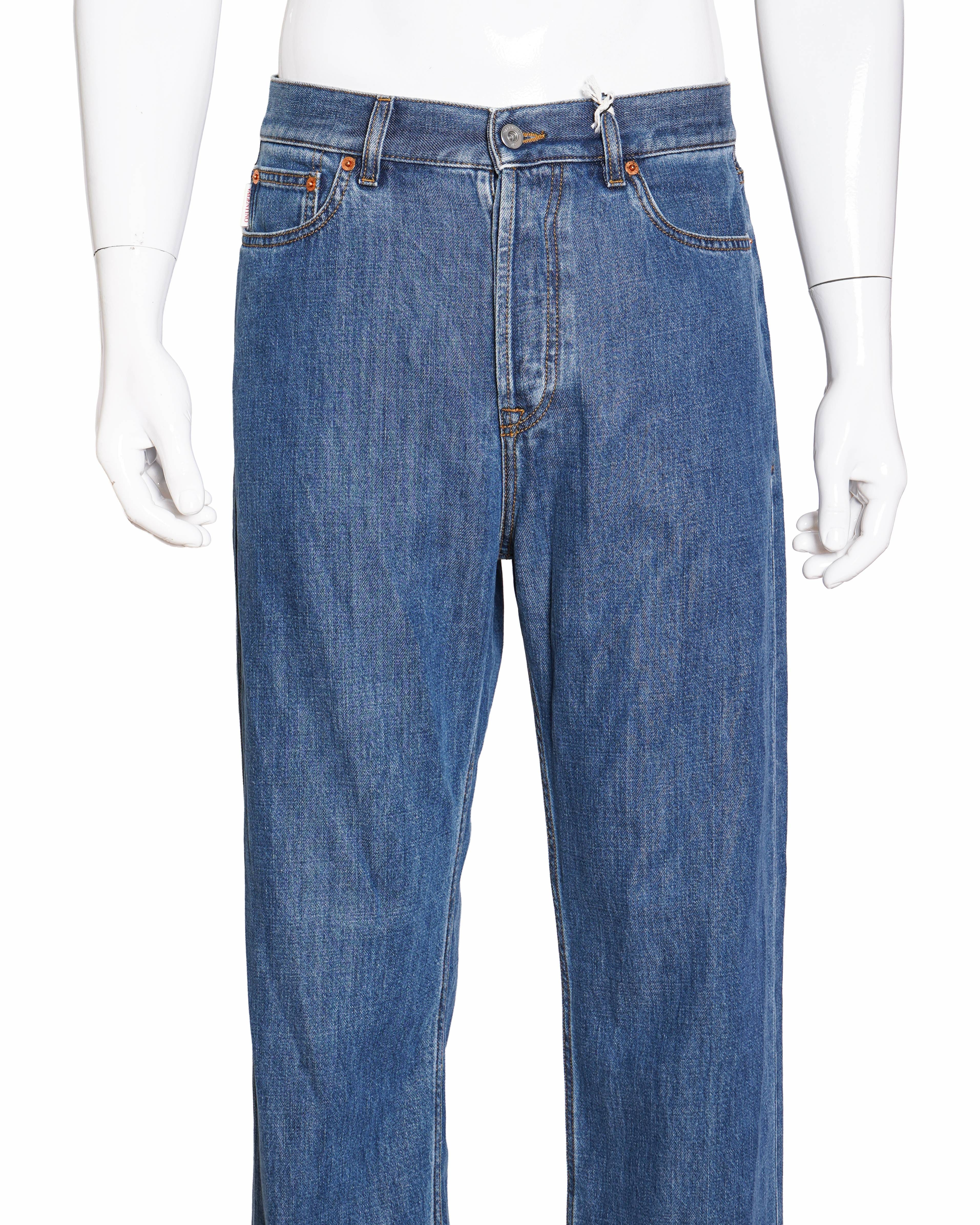 Valentino Blue loose fit jeans