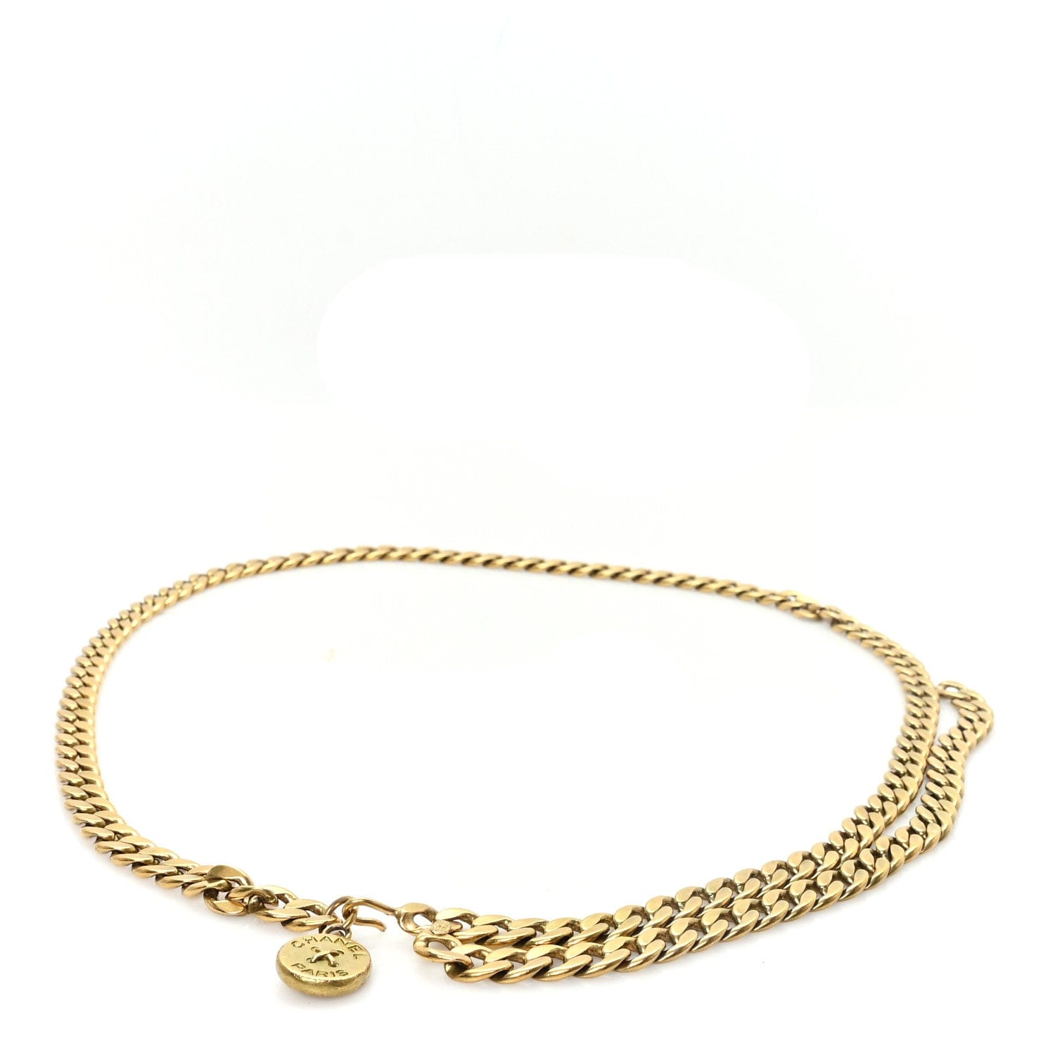 Chanel Metal Medallion CC Triple Chain Belt Gold