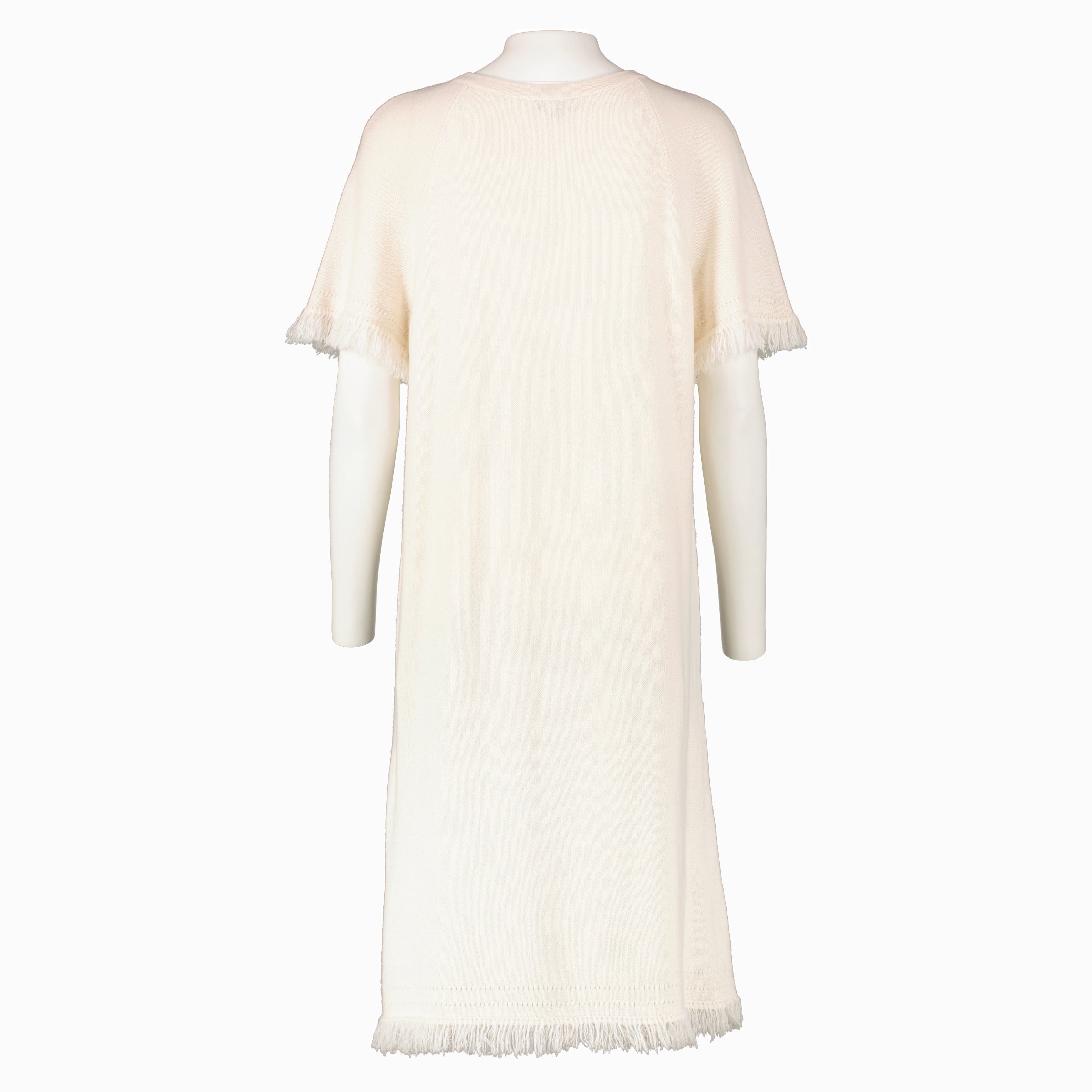 Chanel 18C Beige Knitted Dress - Size 42