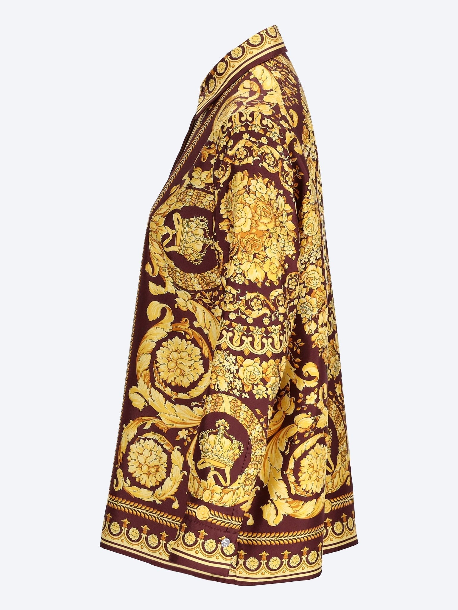 Versace Twill silk fabric baroque heritage print shirt
