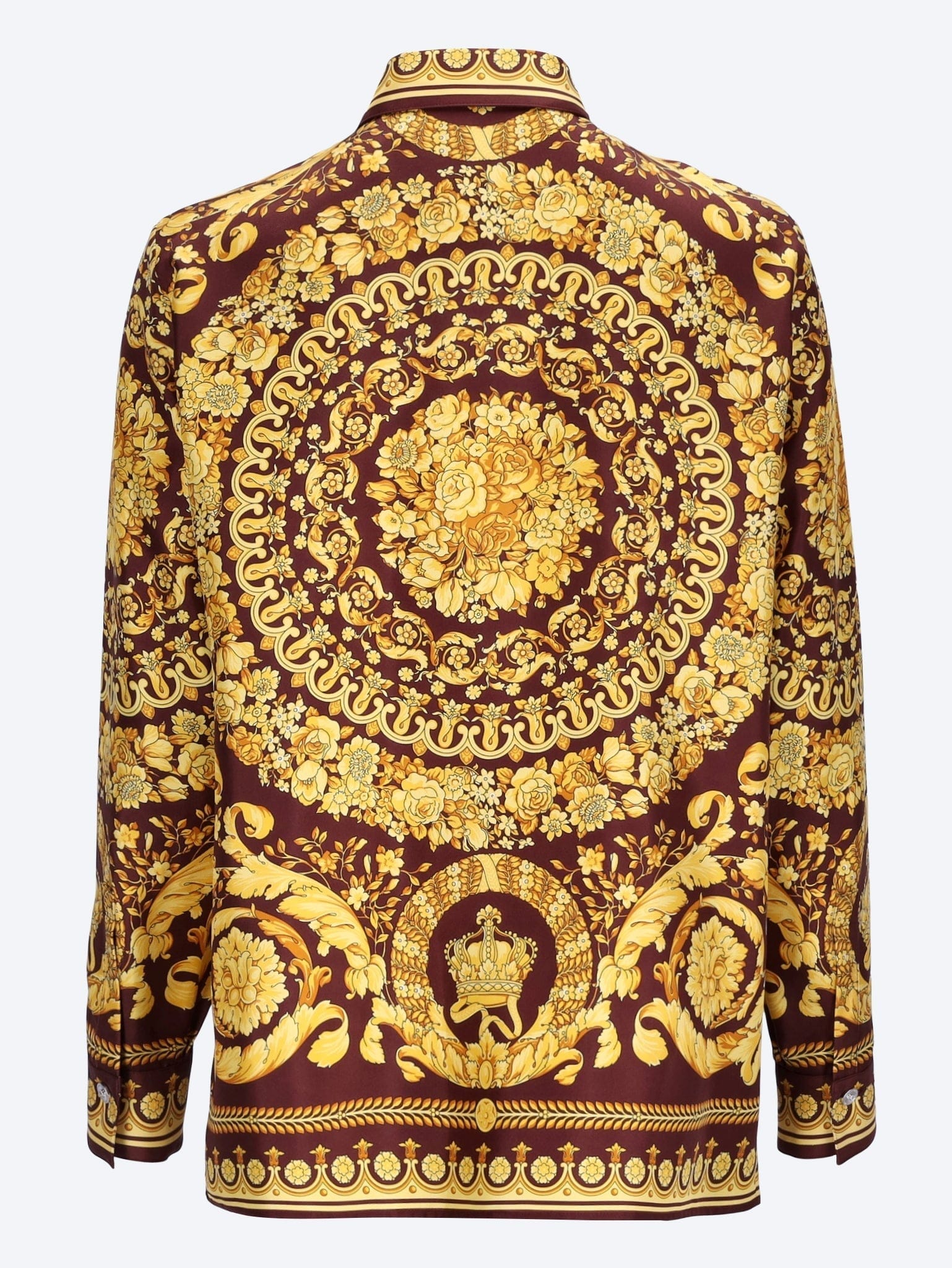 Versace Twill silk fabric baroque heritage print shirt