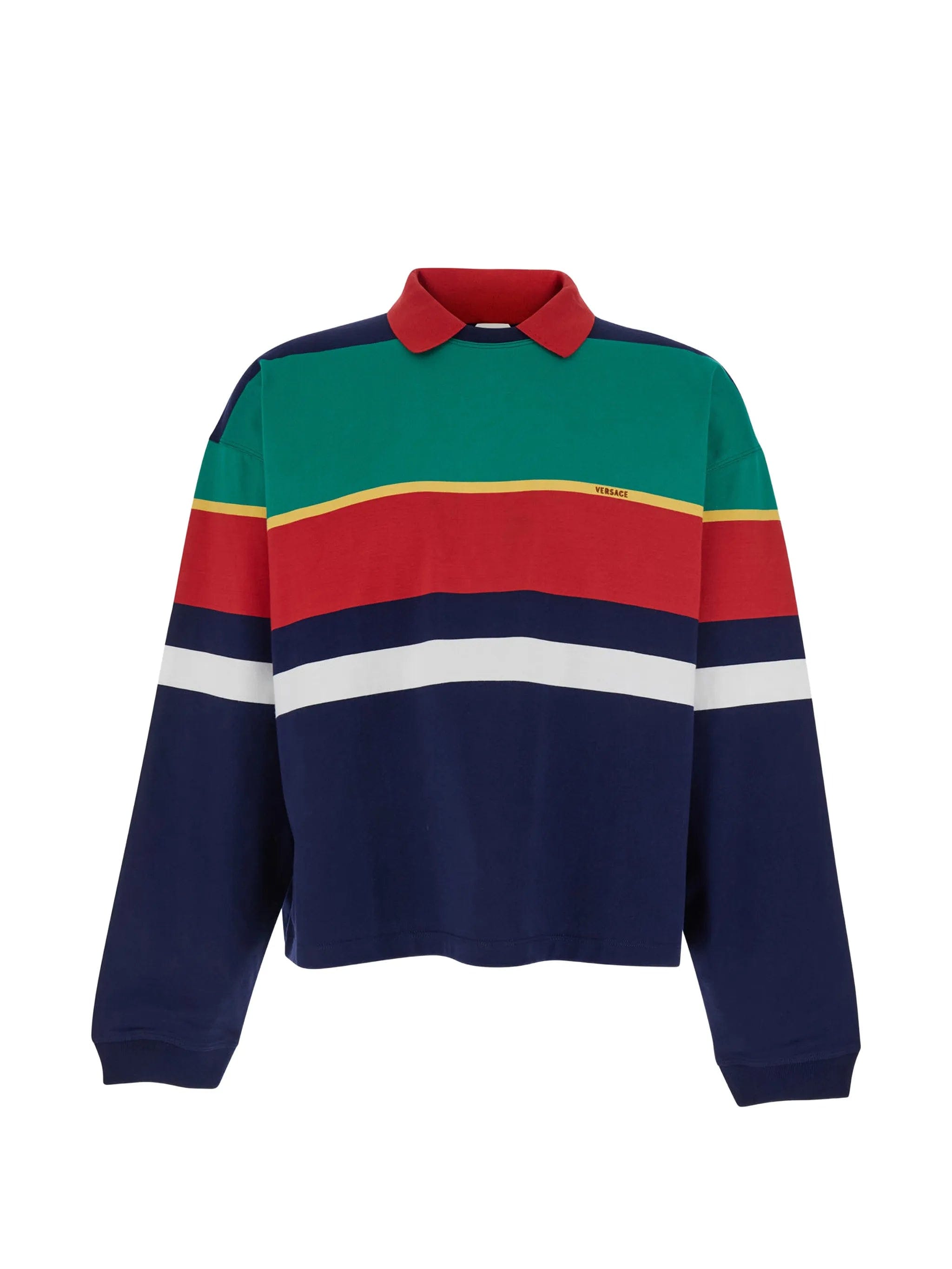 Versace striped long - sleeve T - shirt