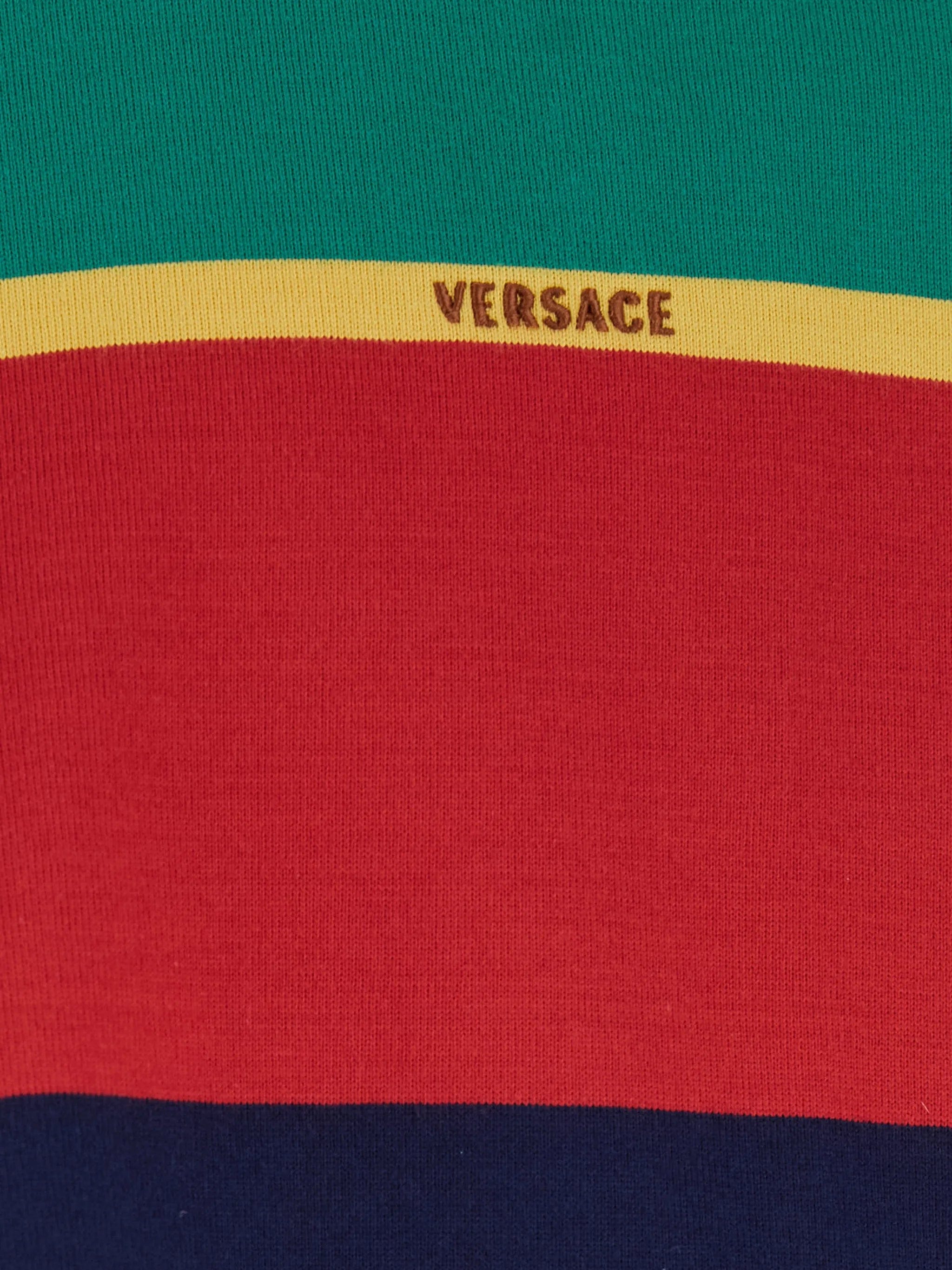 Versace striped long - sleeve T - shirt