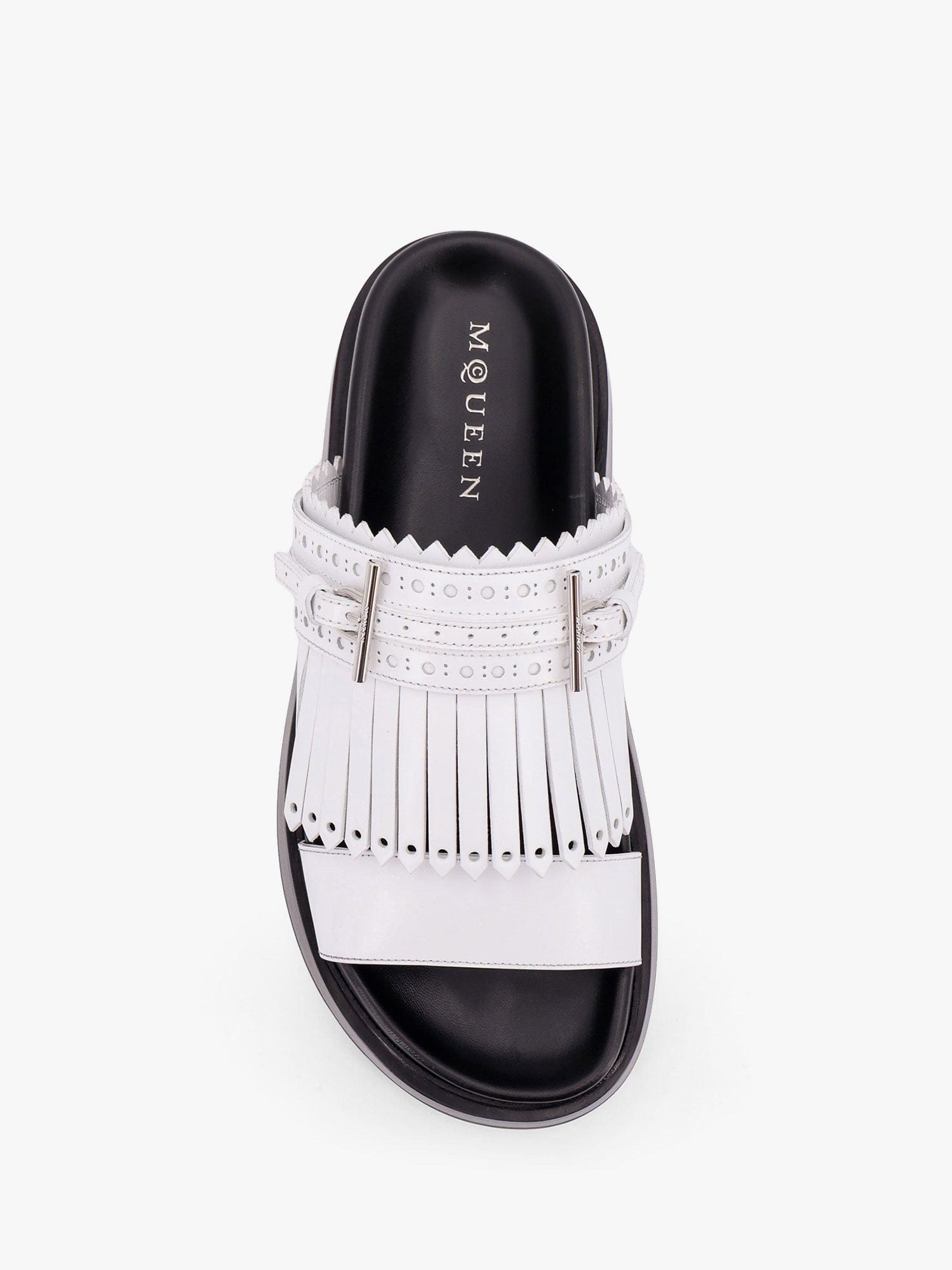 Alexander McQueen Leather sandals with leather fringe