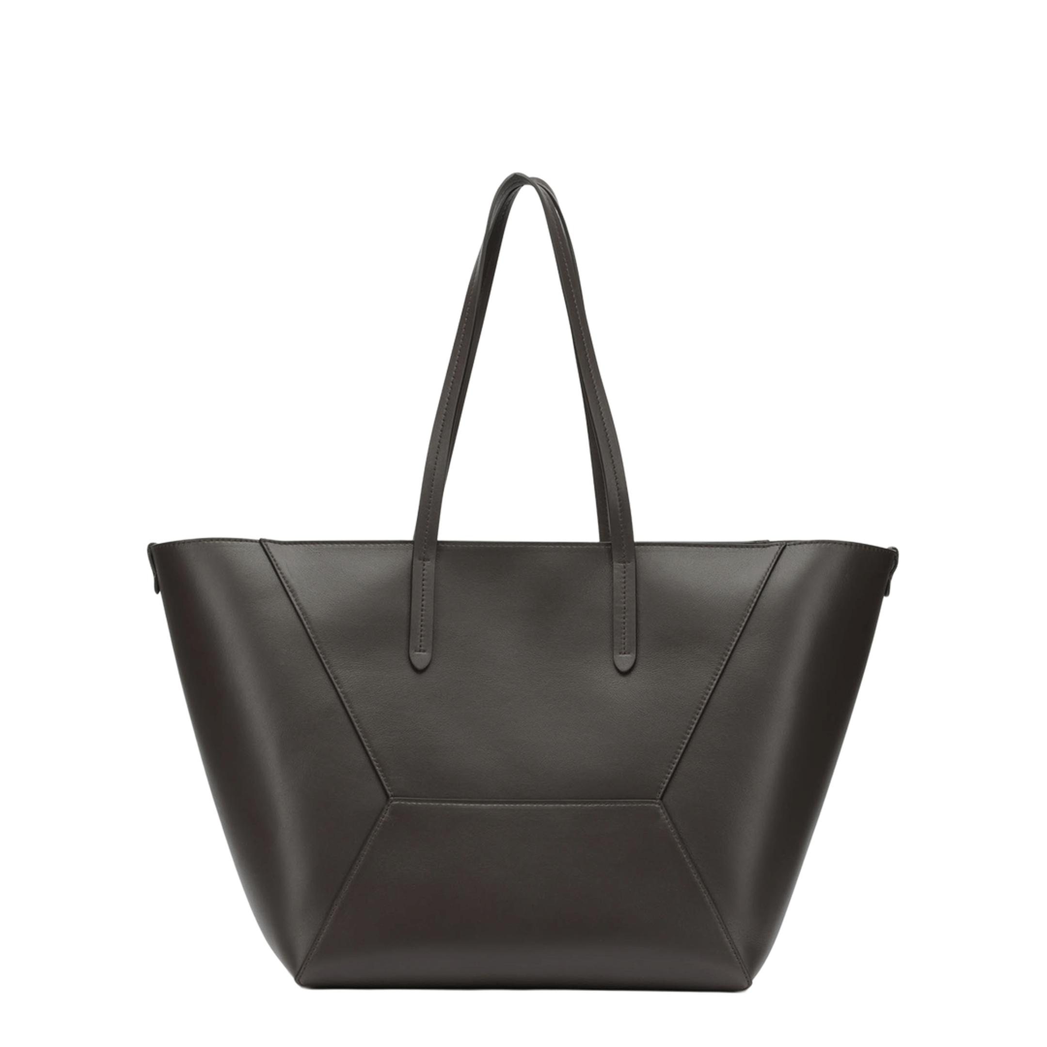 Brunello Cucinelli BC Duo Large Calfskin Tote - Rust Brown