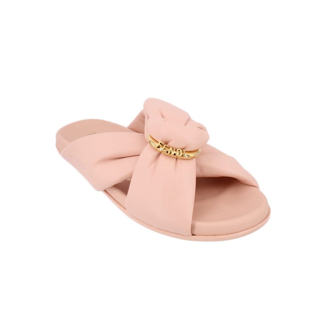 Fendi FEEL SLIDE SANDALS BLUSH 37 EU | 7.5 US