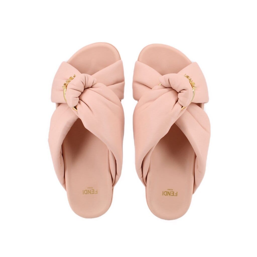Fendi FEEL SLIDE SANDALS BLUSH 37 EU | 7.5 US