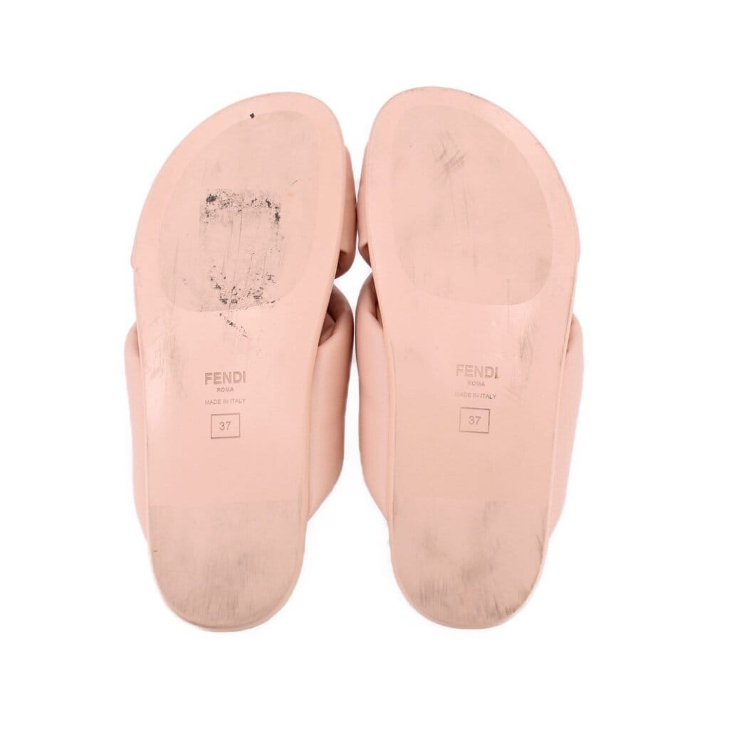 Fendi FEEL SLIDE SANDALS BLUSH 37 EU | 7.5 US