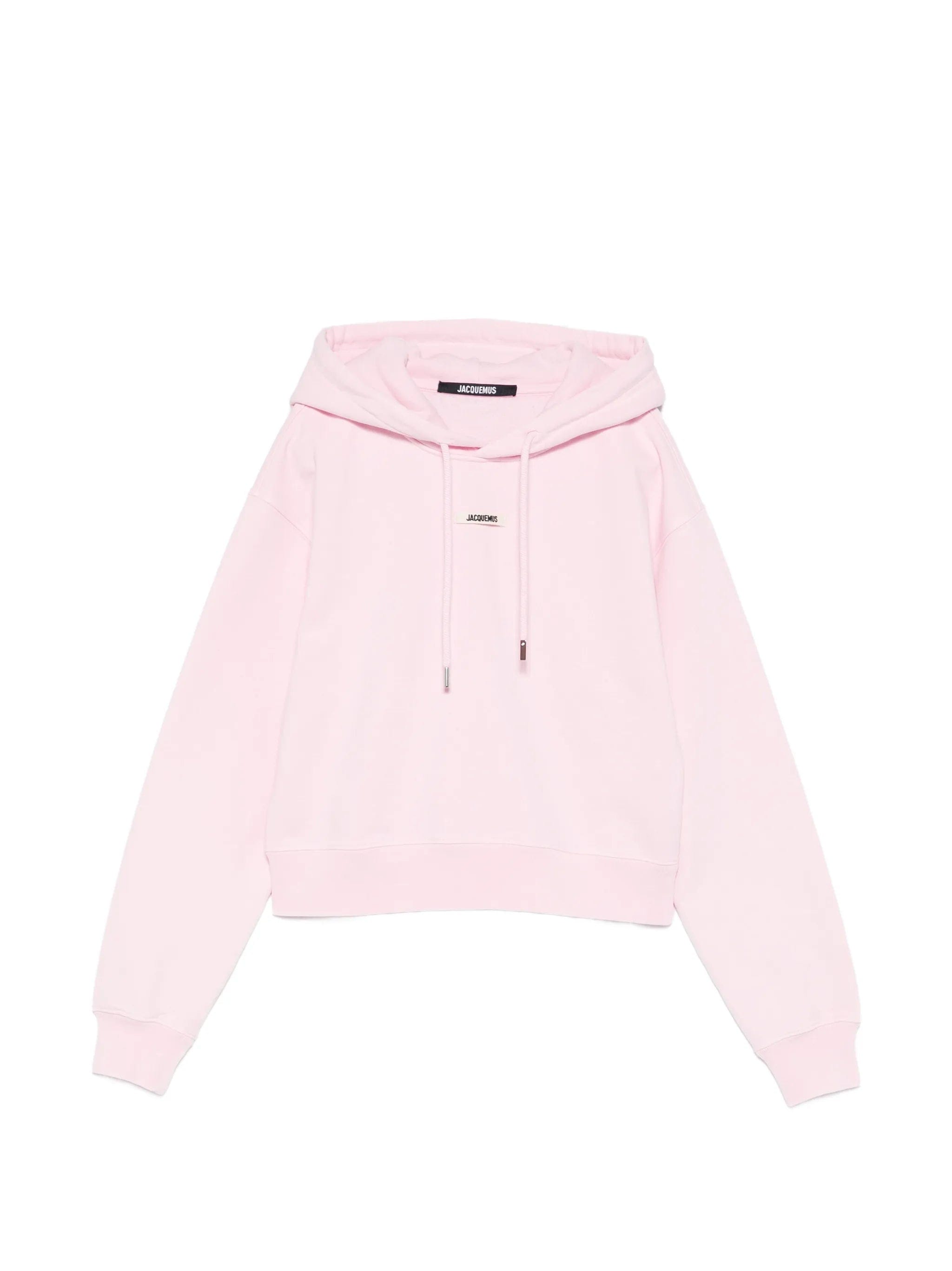Jacquemus drawstring logo - patch hoodie