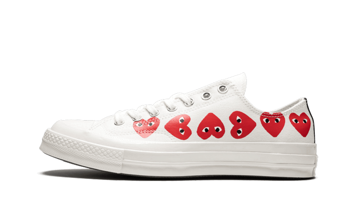 Converse Chuck Taylor All - Star 70s Ox Comme des Garçons PLAY Multi - Heart White