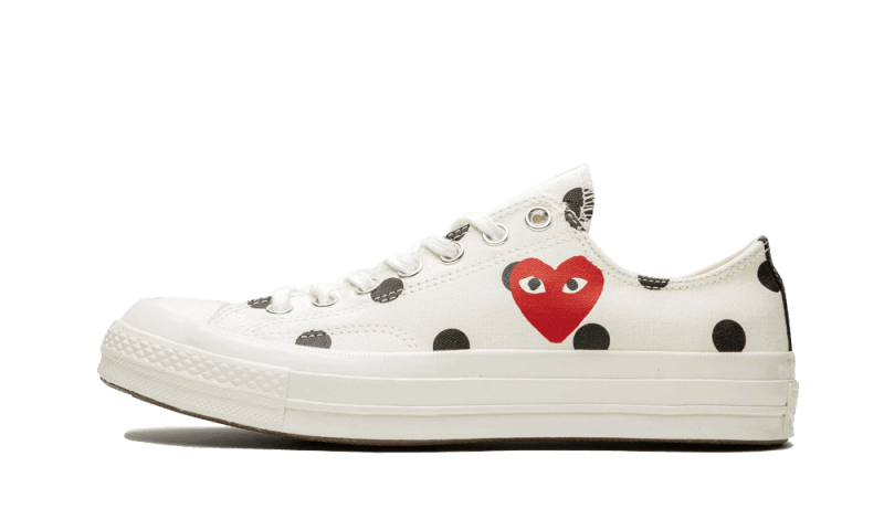 Converse Chuck Taylor All - Star 70s Ox Comme des Garçons PLAY Polka Dot White