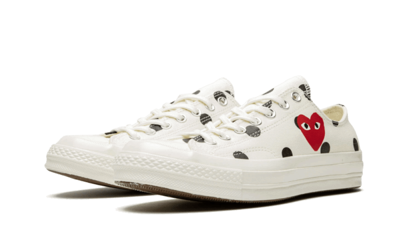 Converse Chuck Taylor All - Star 70s Ox Comme des Garçons PLAY Polka Dot White