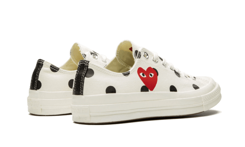 Converse Chuck Taylor All - Star 70s Ox Comme des Garçons PLAY Polka Dot White