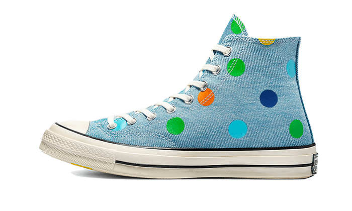 Converse Chuck Taylor All - Star 70s Hi Golf Wang Denim Polka Dots