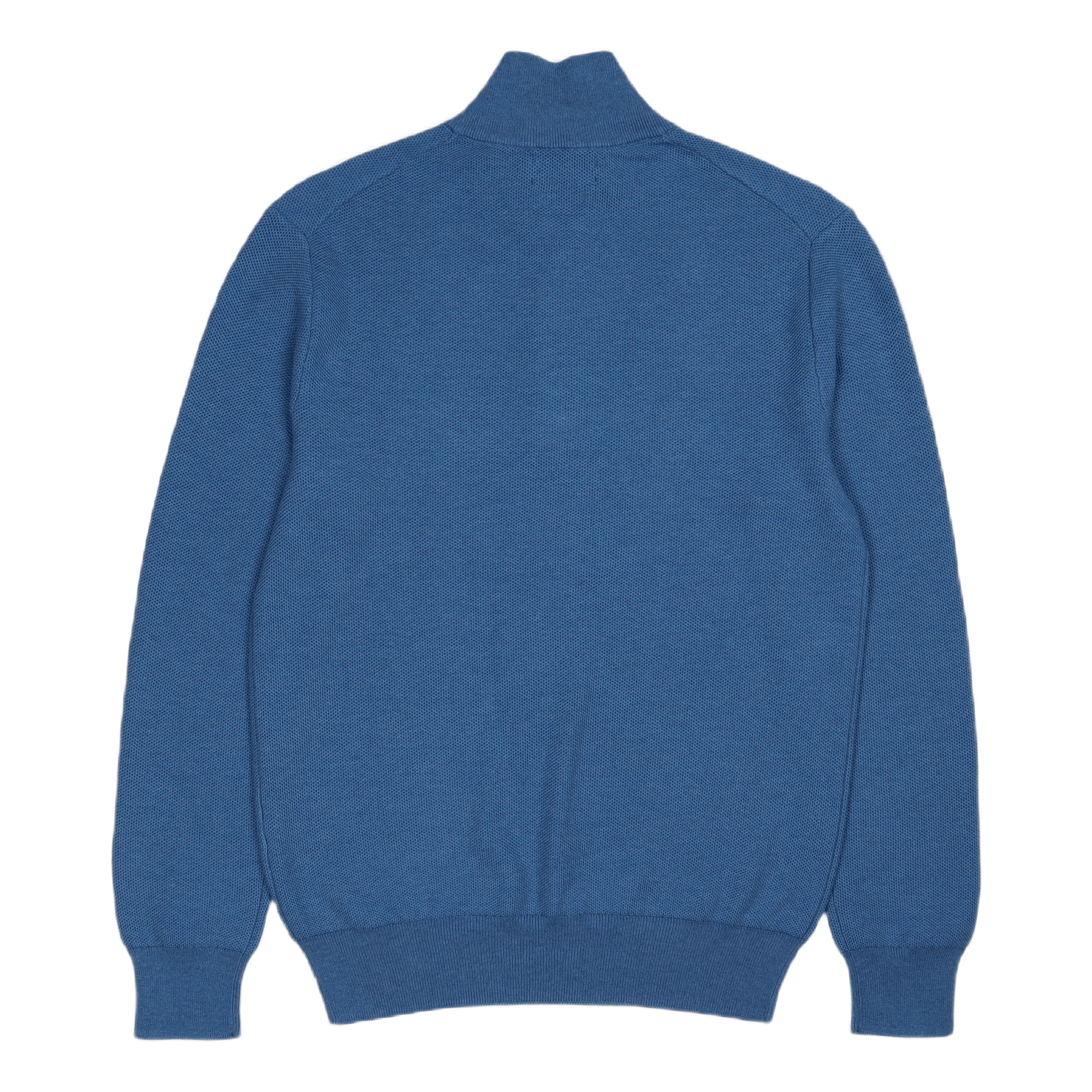Polo Ralph Lauren Mesh - Knit Cotton Quarter - Zip Sweater Withdraw Blue Heather