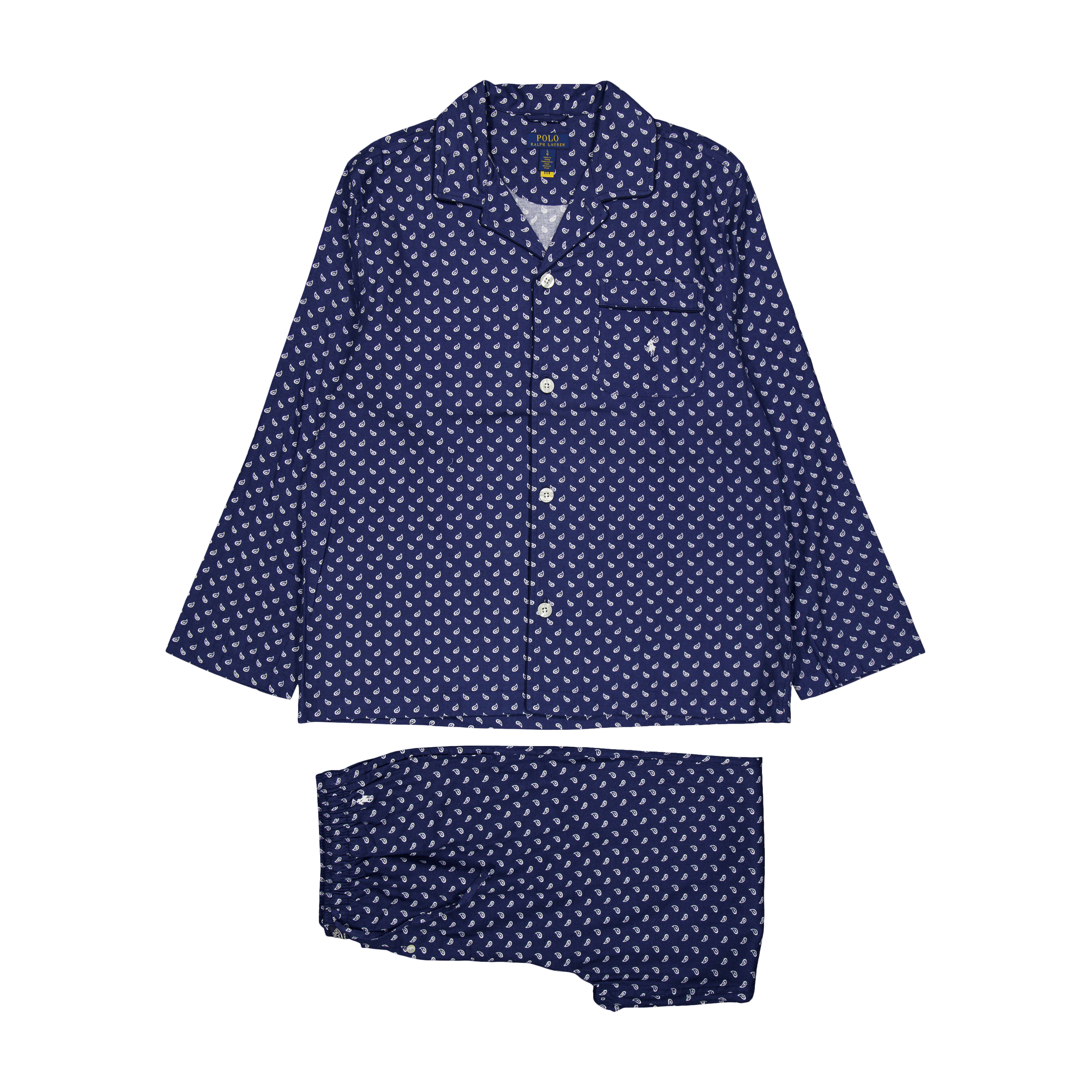 Polo Ralph Lauren Plaid Flannel Pajama Set Navy Plaid