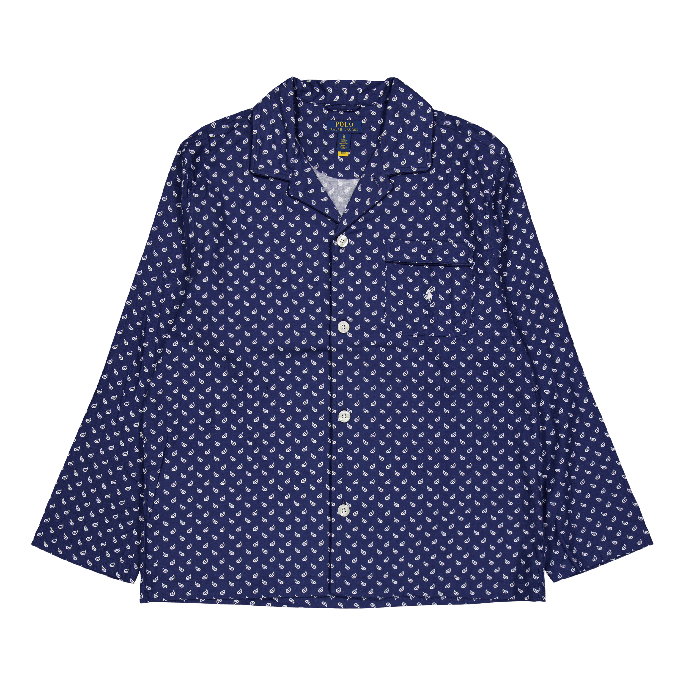 Polo Ralph Lauren Plaid Flannel Pajama Set Navy Plaid