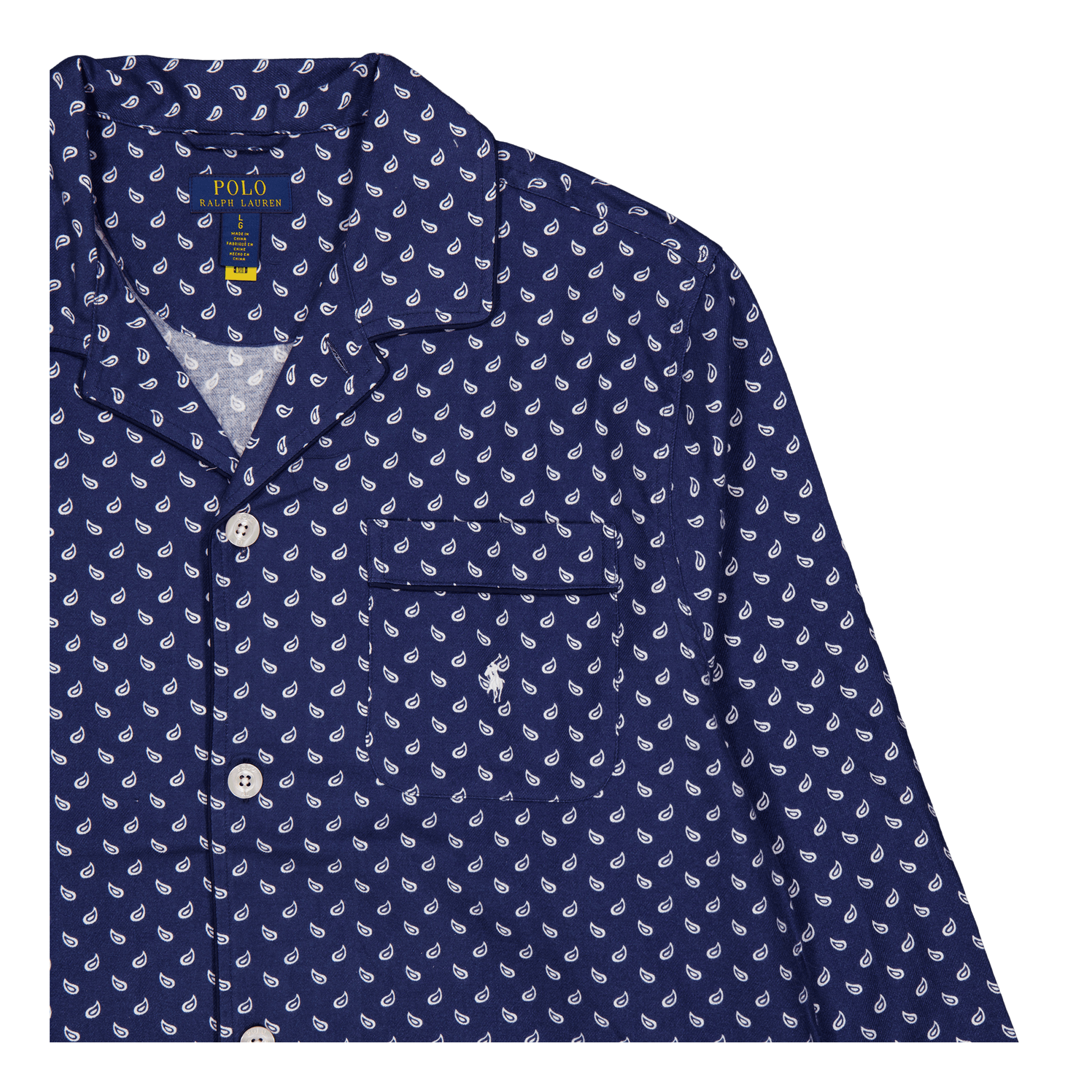 Polo Ralph Lauren Plaid Flannel Pajama Set Navy Plaid