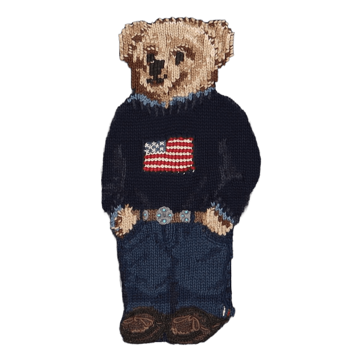 Polo Ralph Lauren Polo Bear Cotton - Linen Sweater Navy
