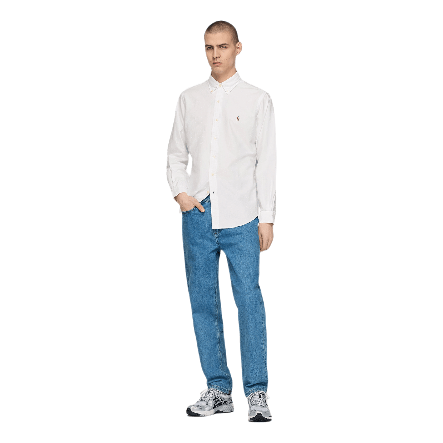 Polo Ralph Lauren Custom Fit Oxford Shirt White