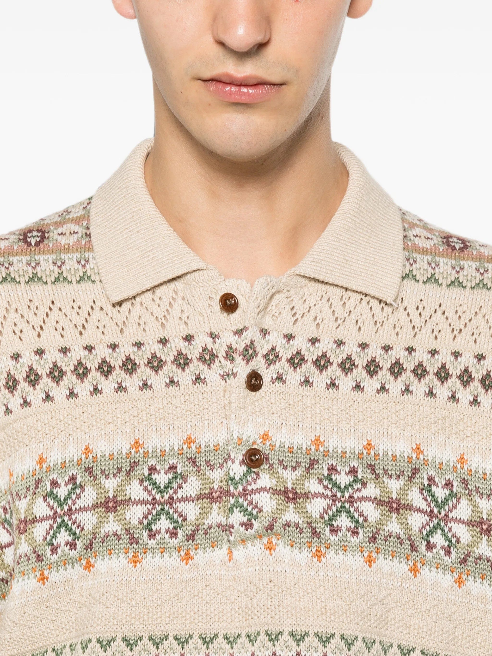 Polo Ralph Lauren Fair Isle short - sleeve polo shirt