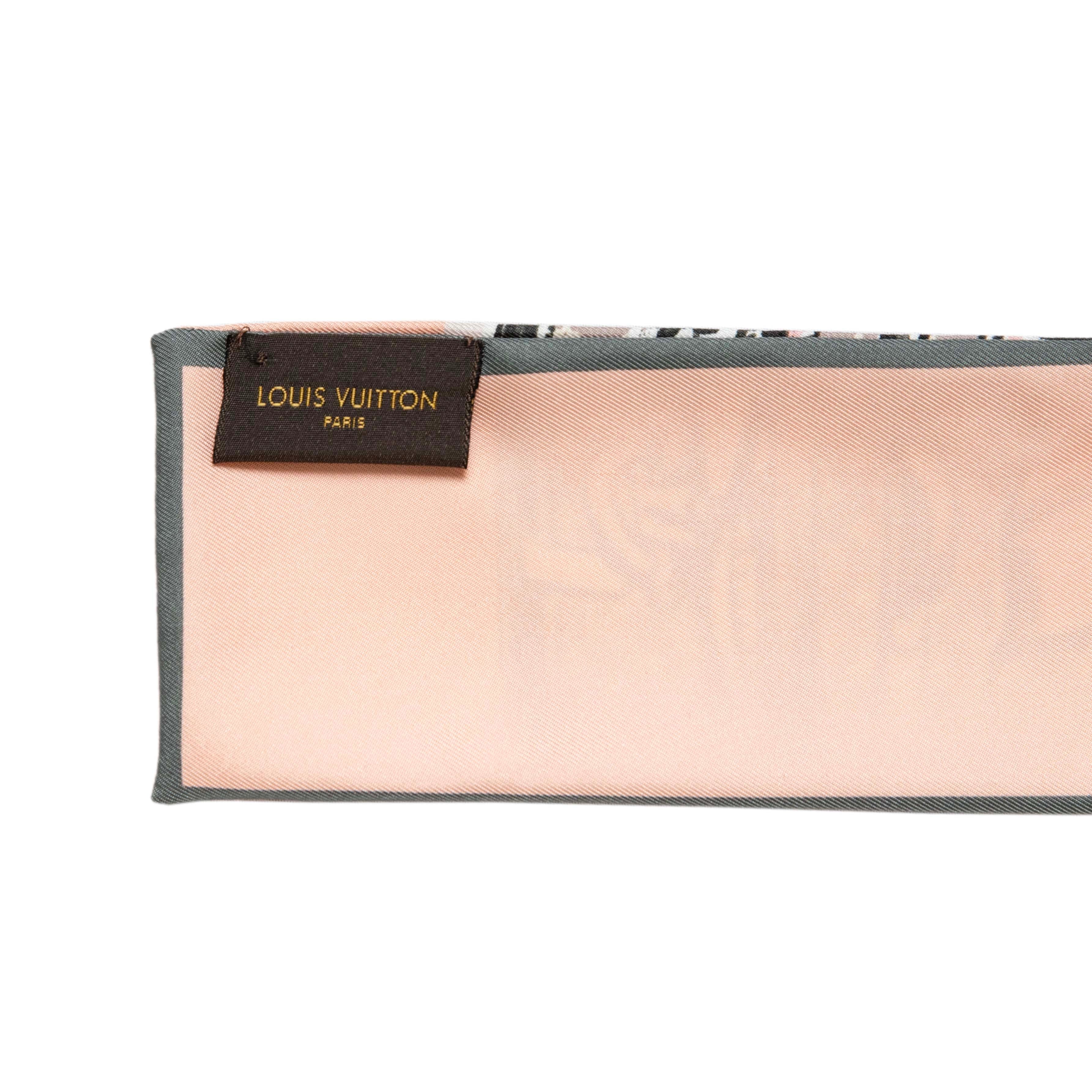 Louis Vuitton Rose Poudre Silk Monogram Trunks Bandeau