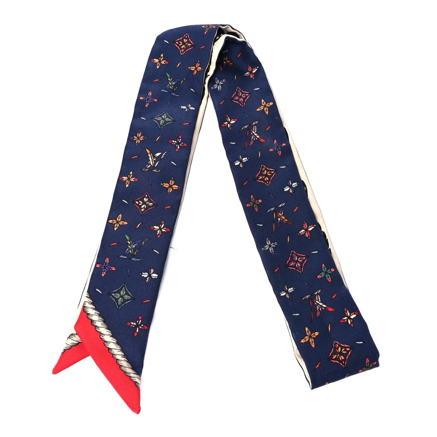 Louis Vuitton Silk Love Birds BB Bandeau Blue