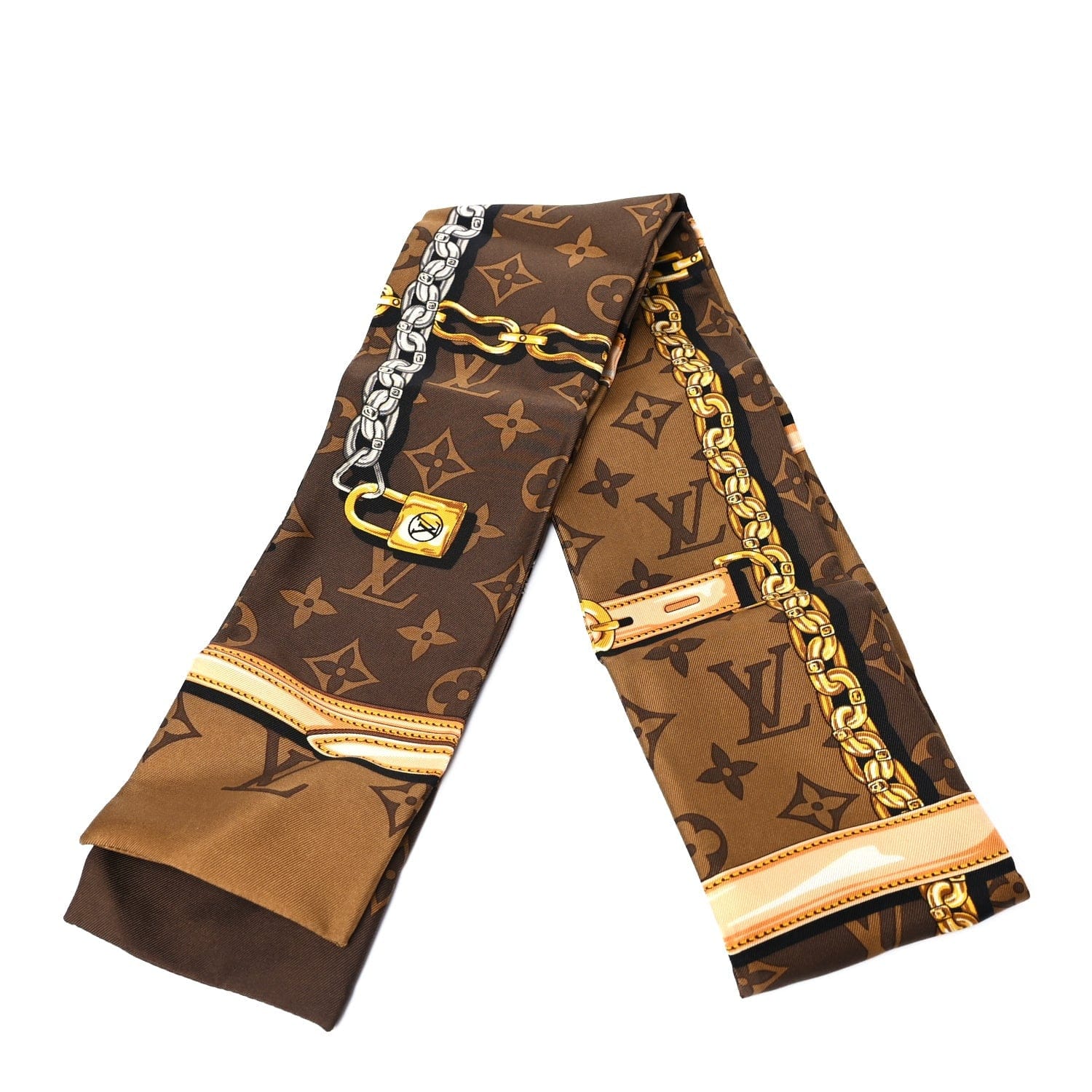 Louis Vuitton Silk Monogram Confidential Bandeau Brown
