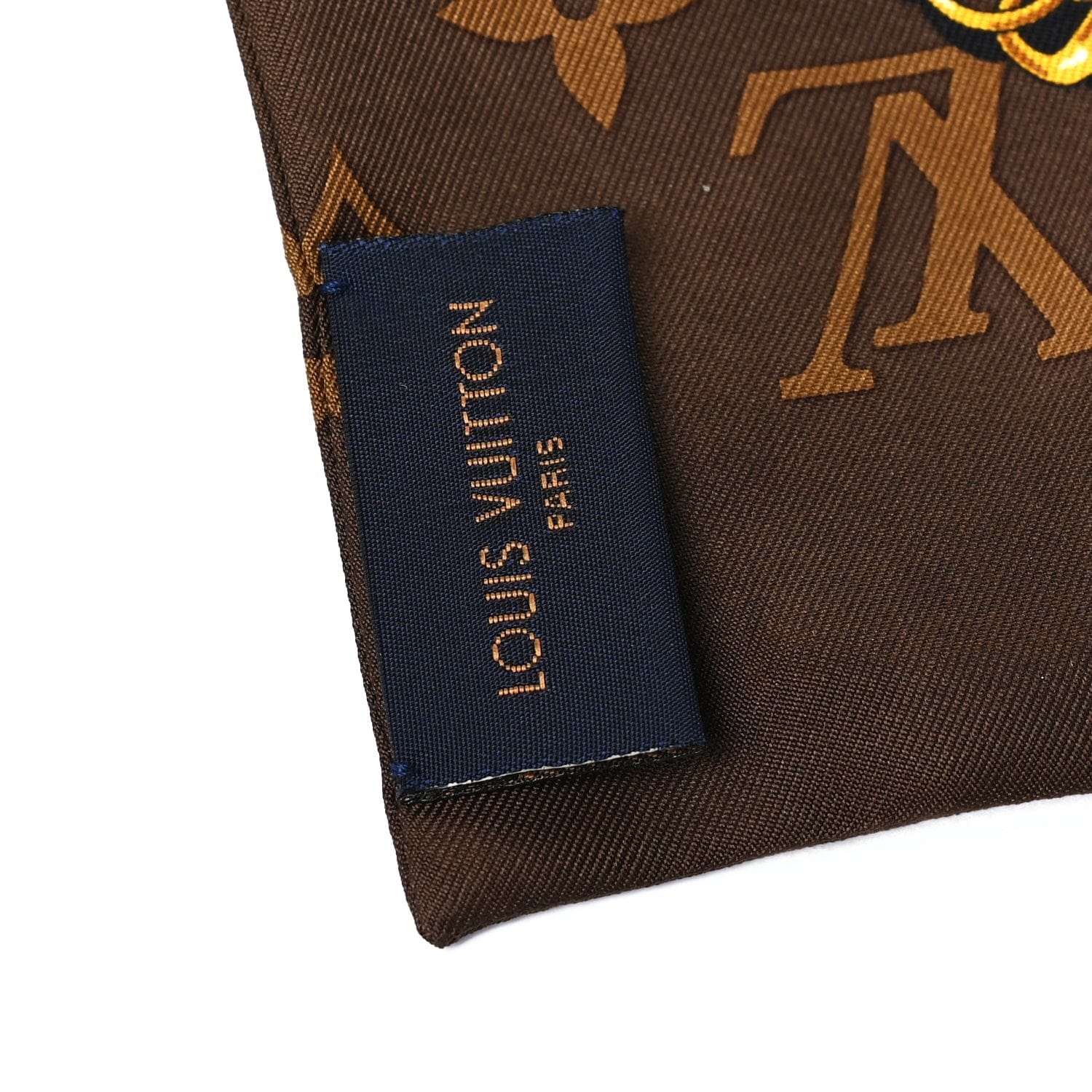 Louis Vuitton Silk Monogram Confidential Bandeau Brown