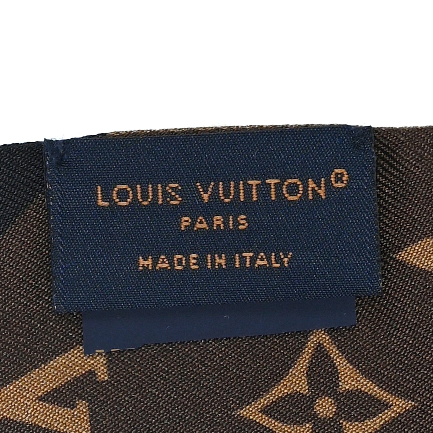 Louis Vuitton Silk Monogram Script BB Bandeau Black