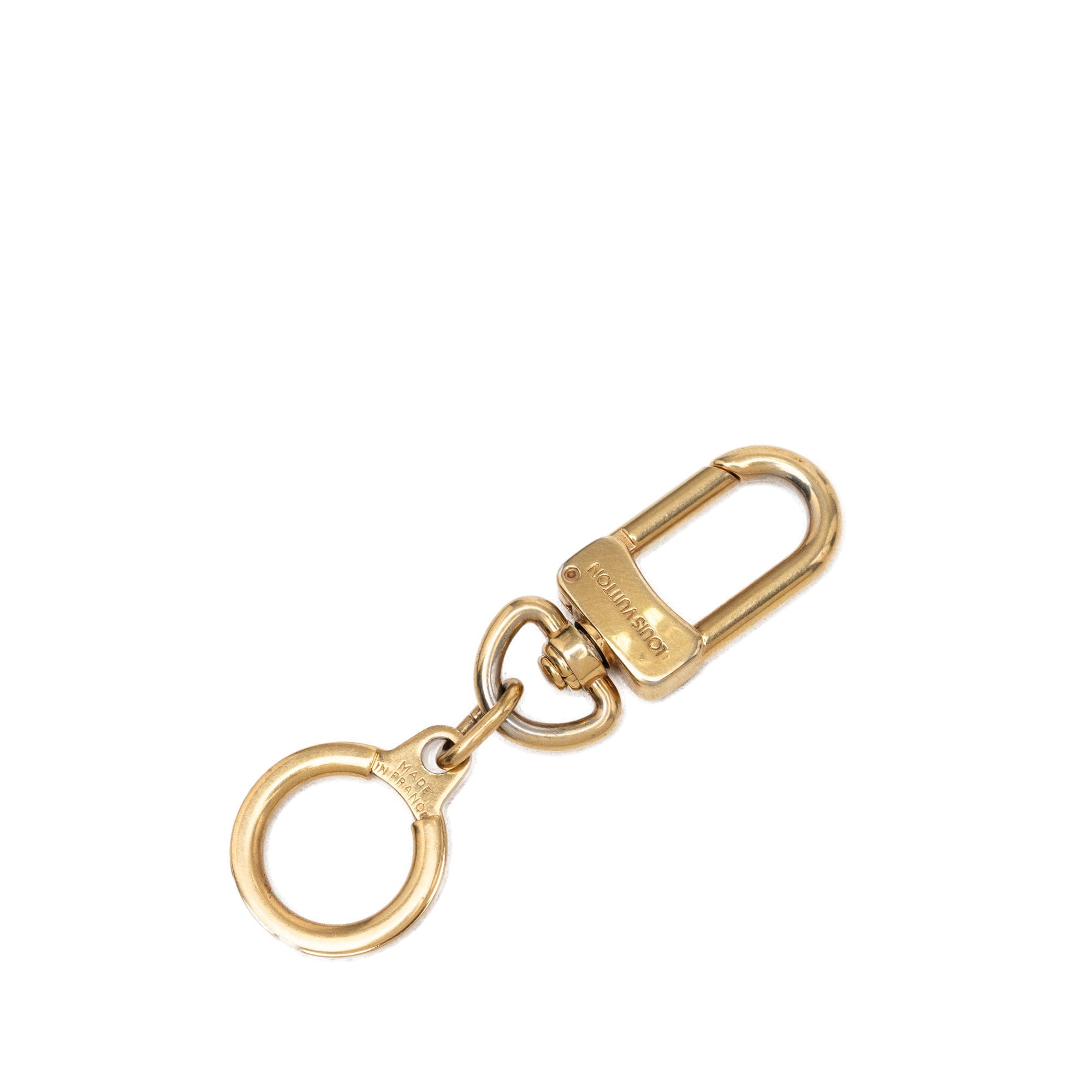 Louis Vuitton Gold Plated Bolt Extender Key Ring
