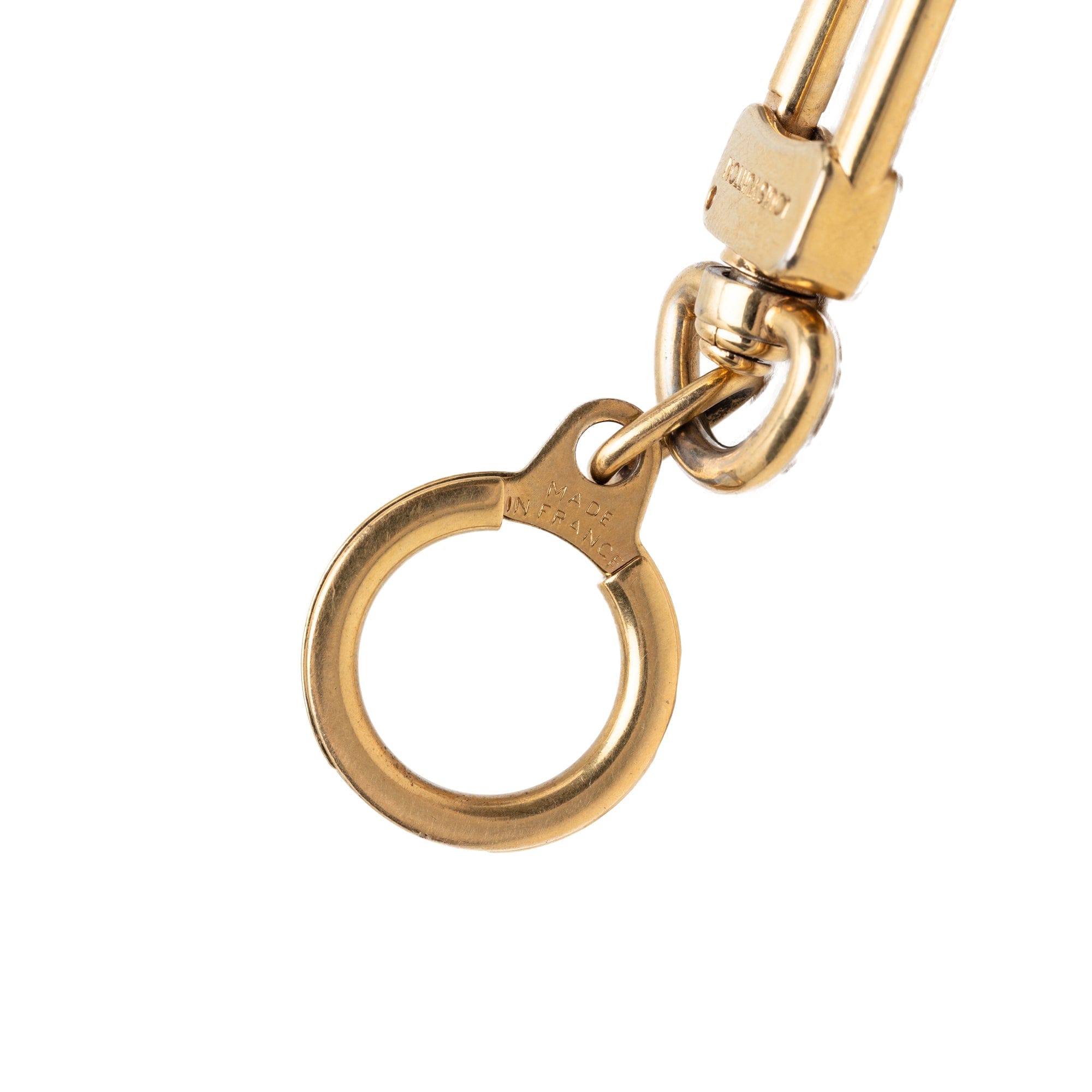 Louis Vuitton Gold Plated Bolt Extender Key Ring