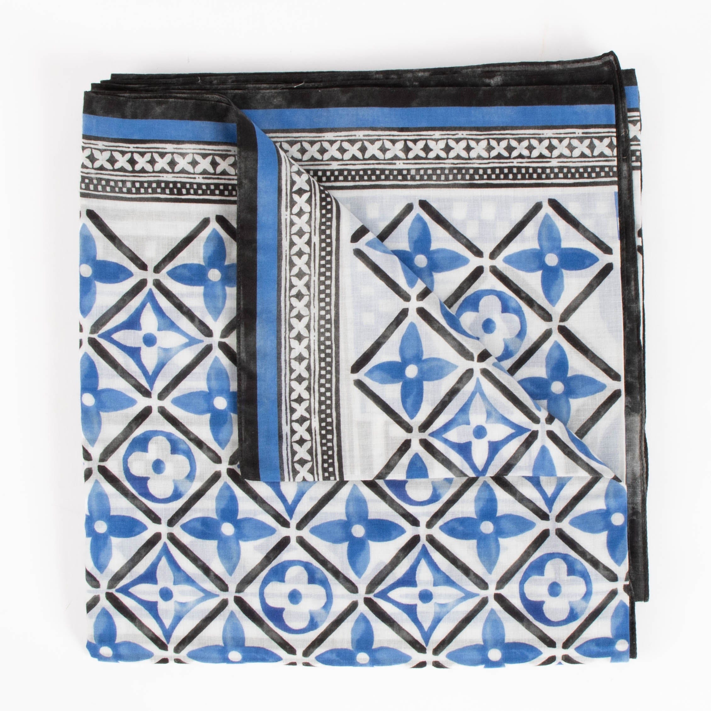 Louis Vuitton By the Pool Blue Monogram Tiles Pareo