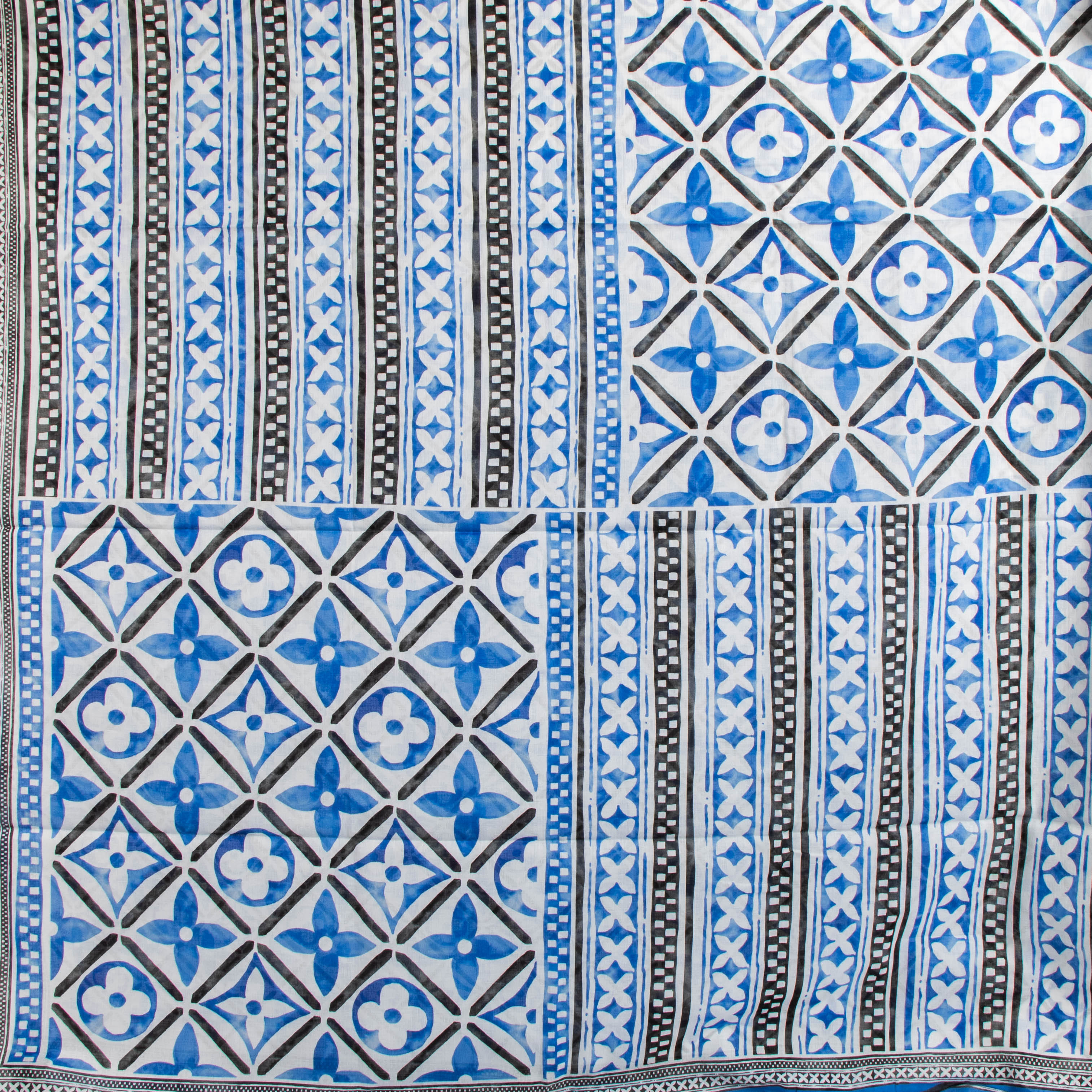 Louis Vuitton By the Pool Blue Monogram Tiles Pareo
