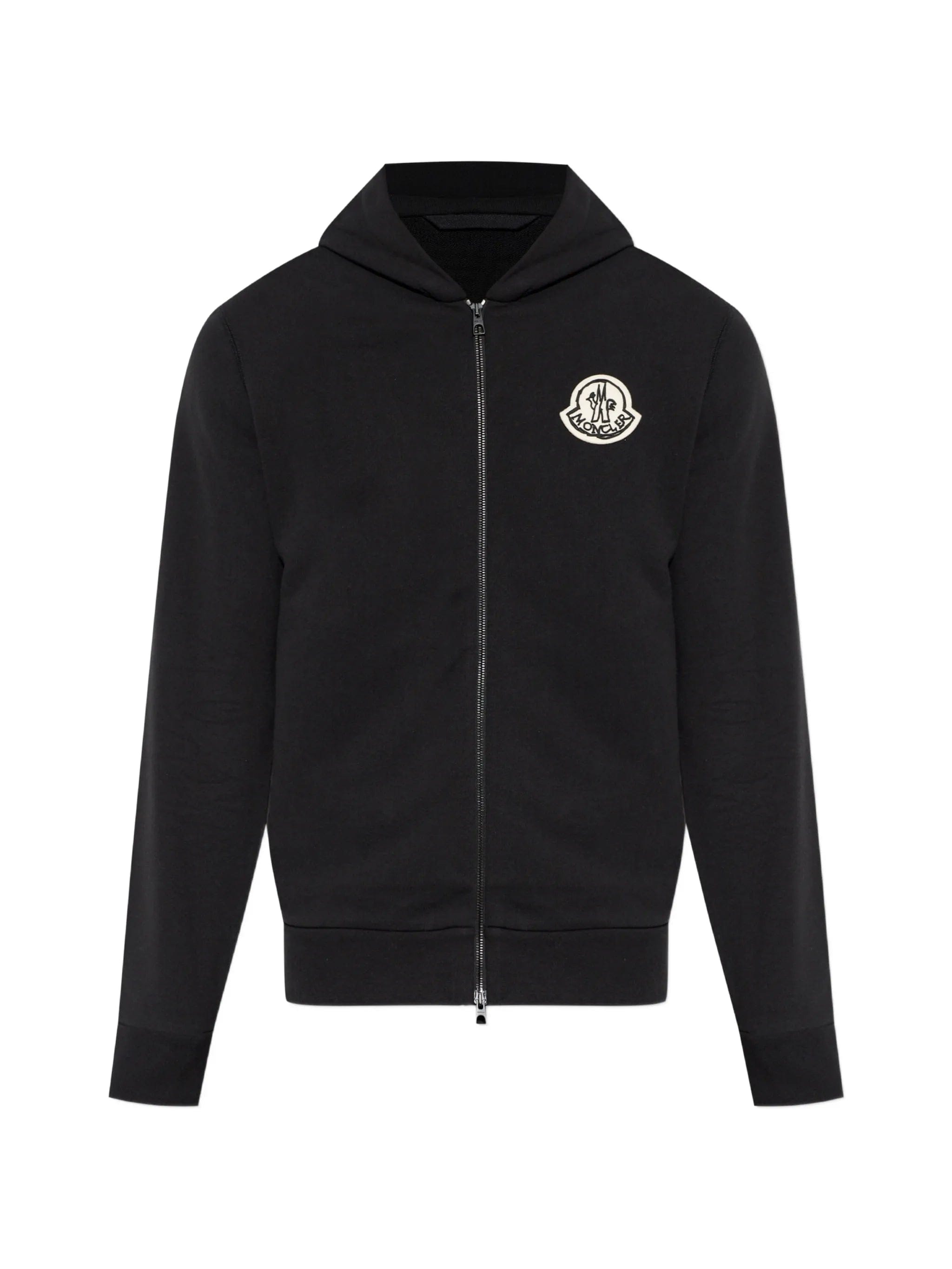 Moncler logo - patch zip - up hoodie