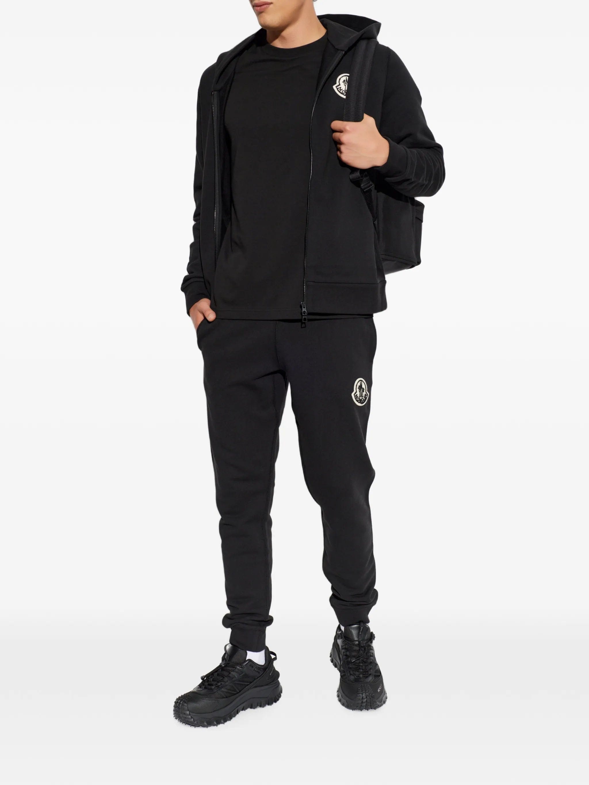 Moncler logo - patch zip - up hoodie